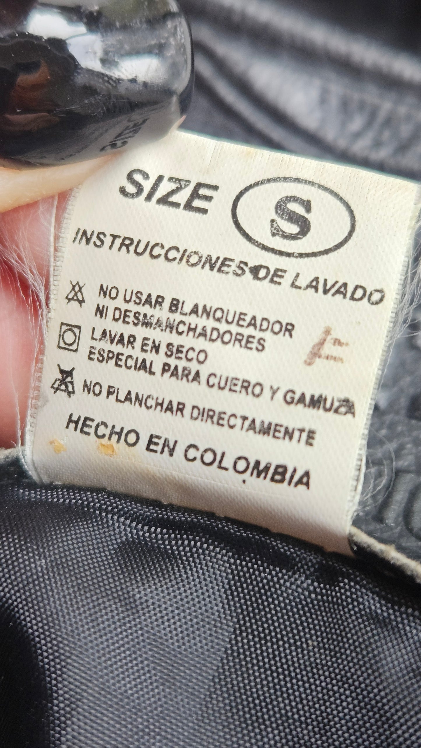 Vintage Colombian Leather Jacket. Black leather Jacket 80s & 90s