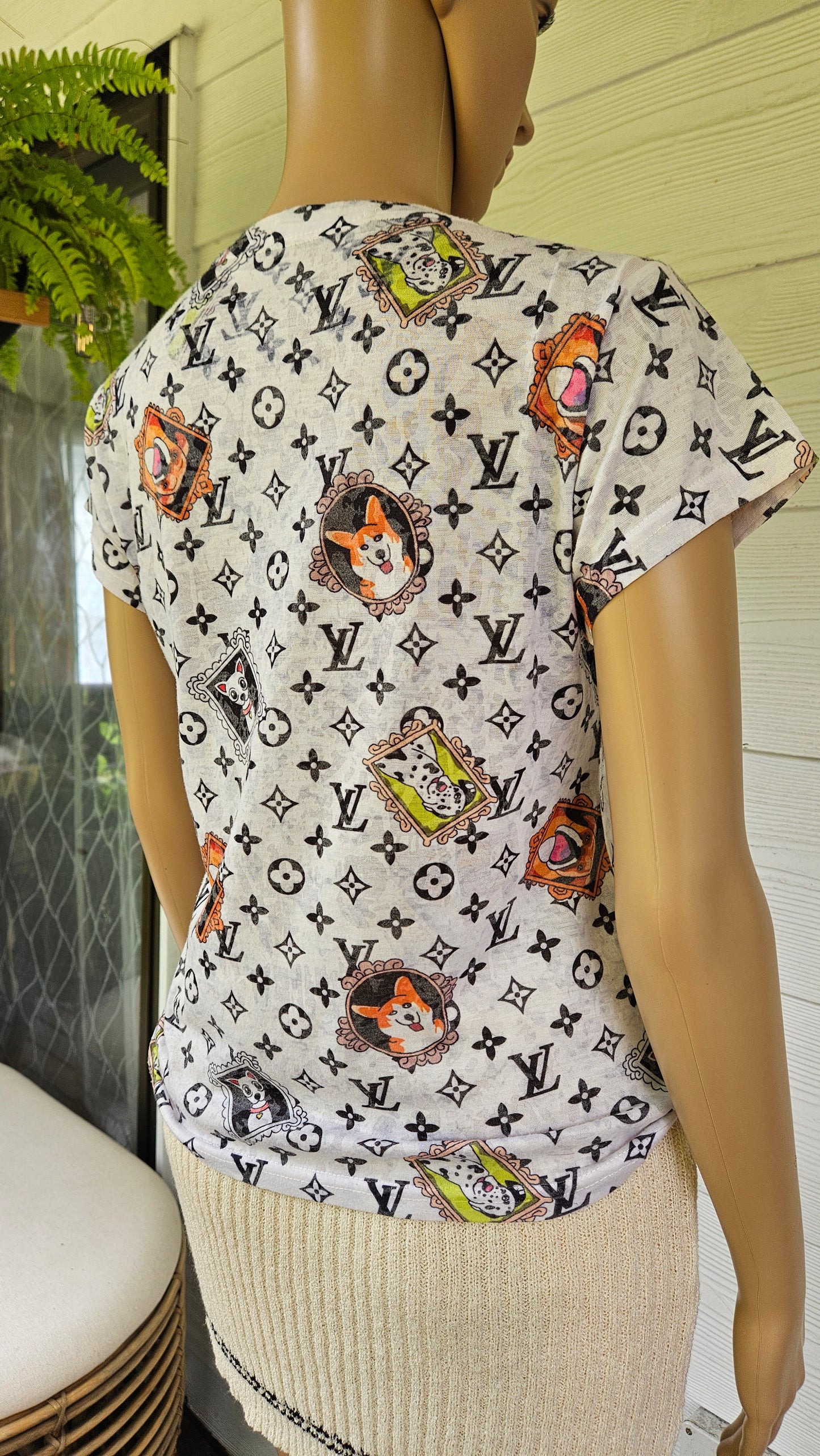 Louis Vuitton inspired Top/Tee Crewneck Top
