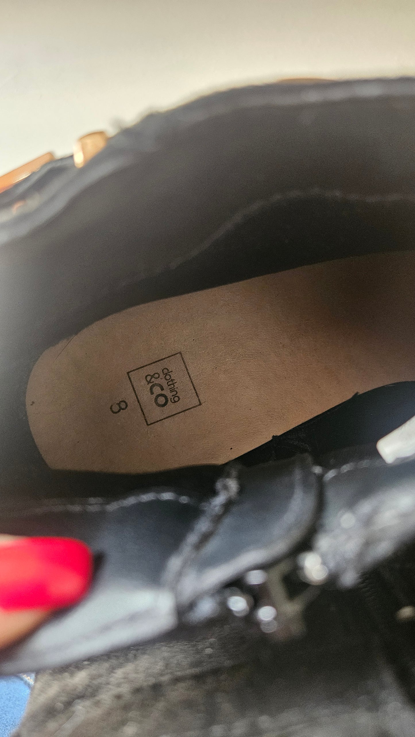 Black Ankle Boots Size 8. Preloved boots