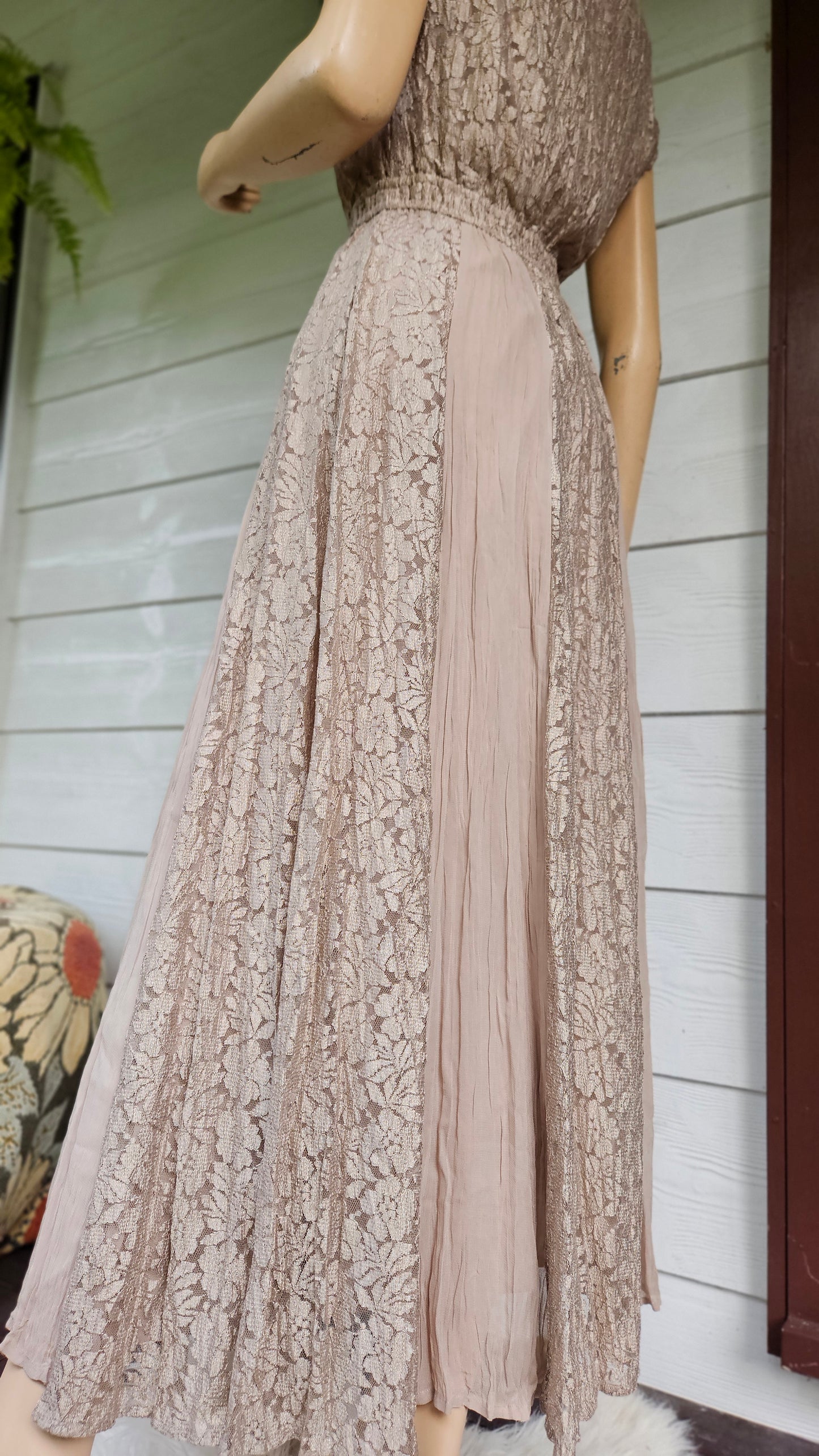 Lace Bohemian Lace Maxi Dress Size 38/10uk