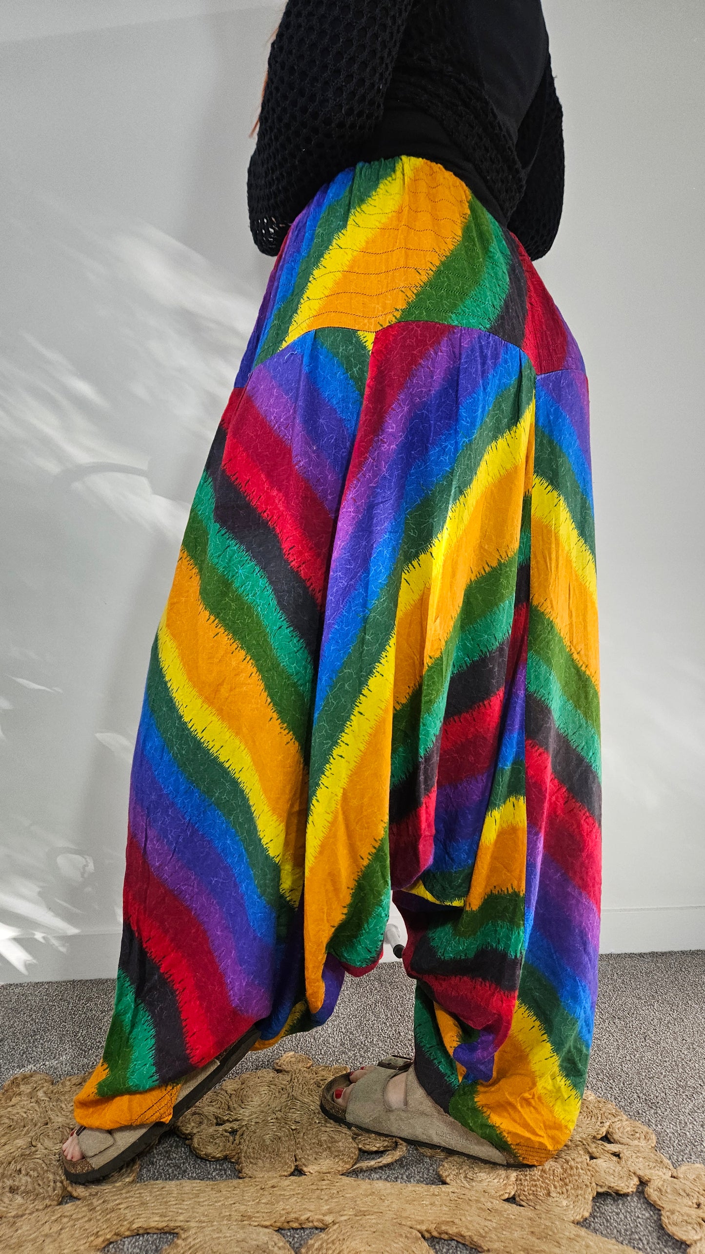 Bohemian Colorful Unisex Shalwar Summer Tracksuit Pants! baggy Fit (Copy)