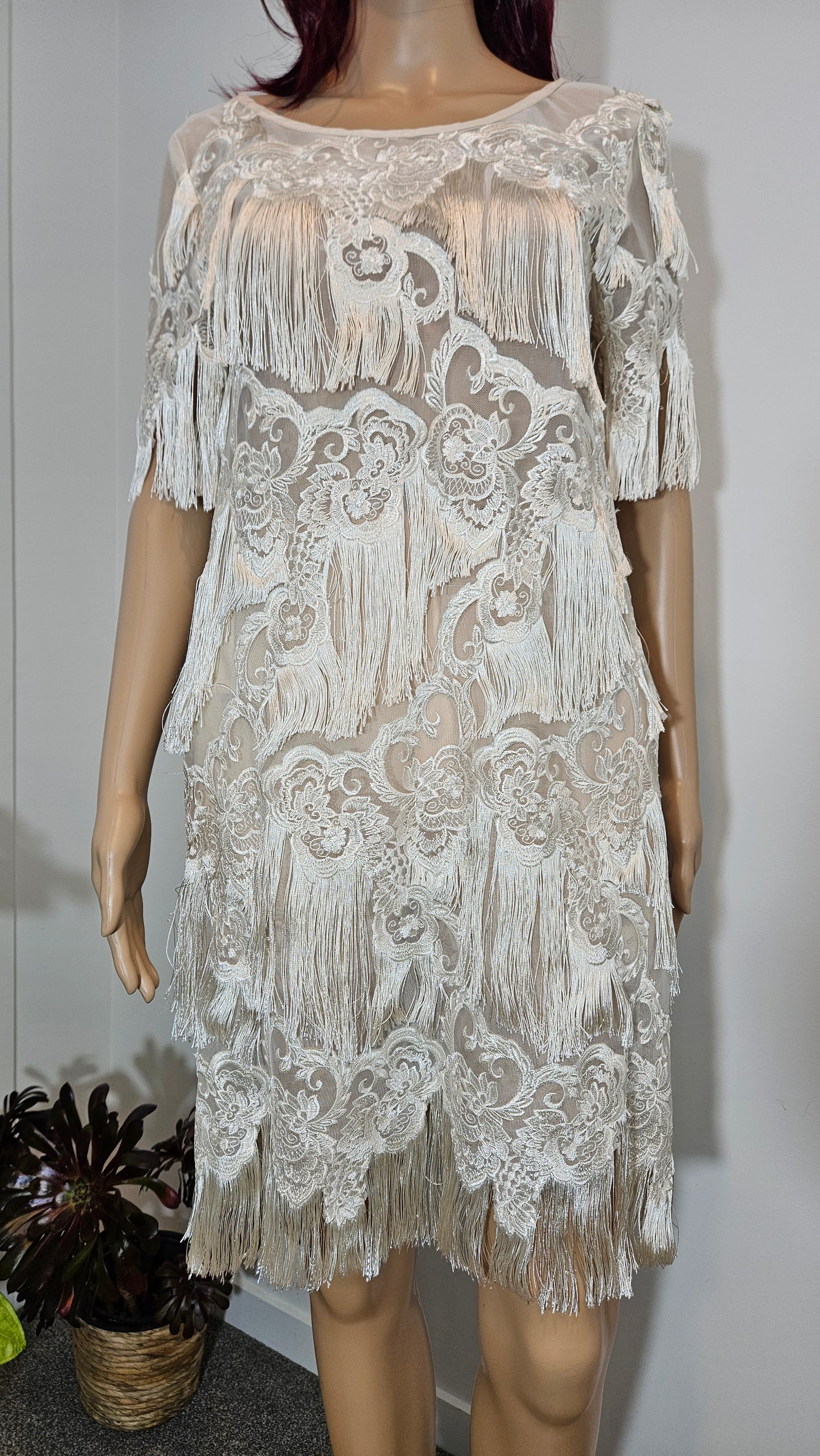 Curated Kate Sylvester Benita Fringed Mini Dress