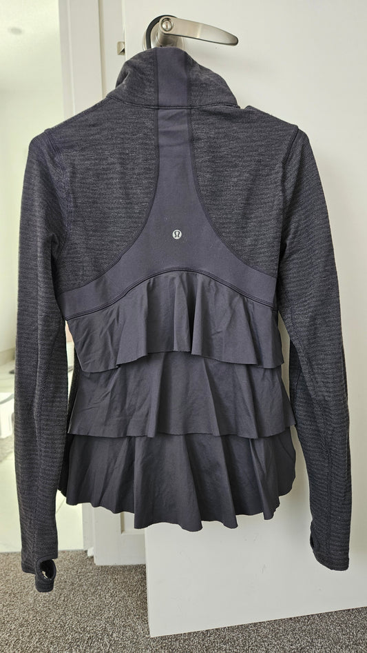 Lululemon Rare Ruffle Back grey(Back Charcoal)  Second Hand Jacket