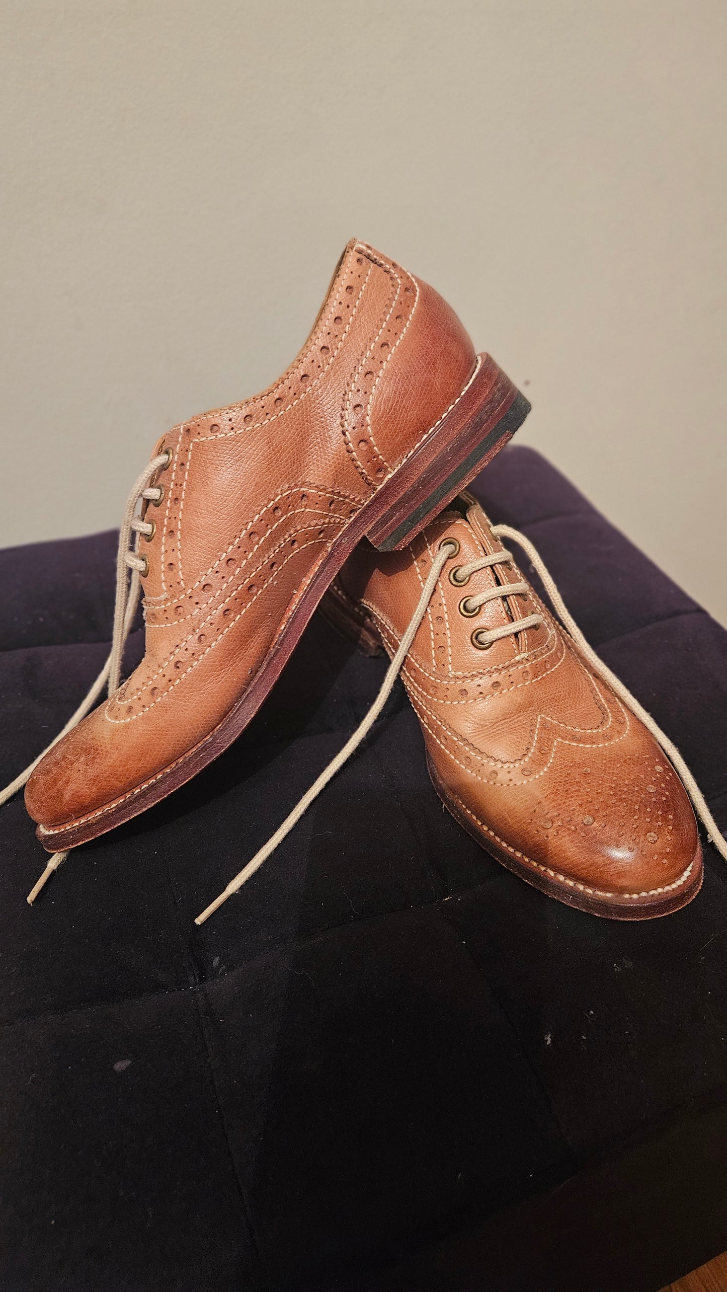Grenson Women's Tan and Brown Brogues