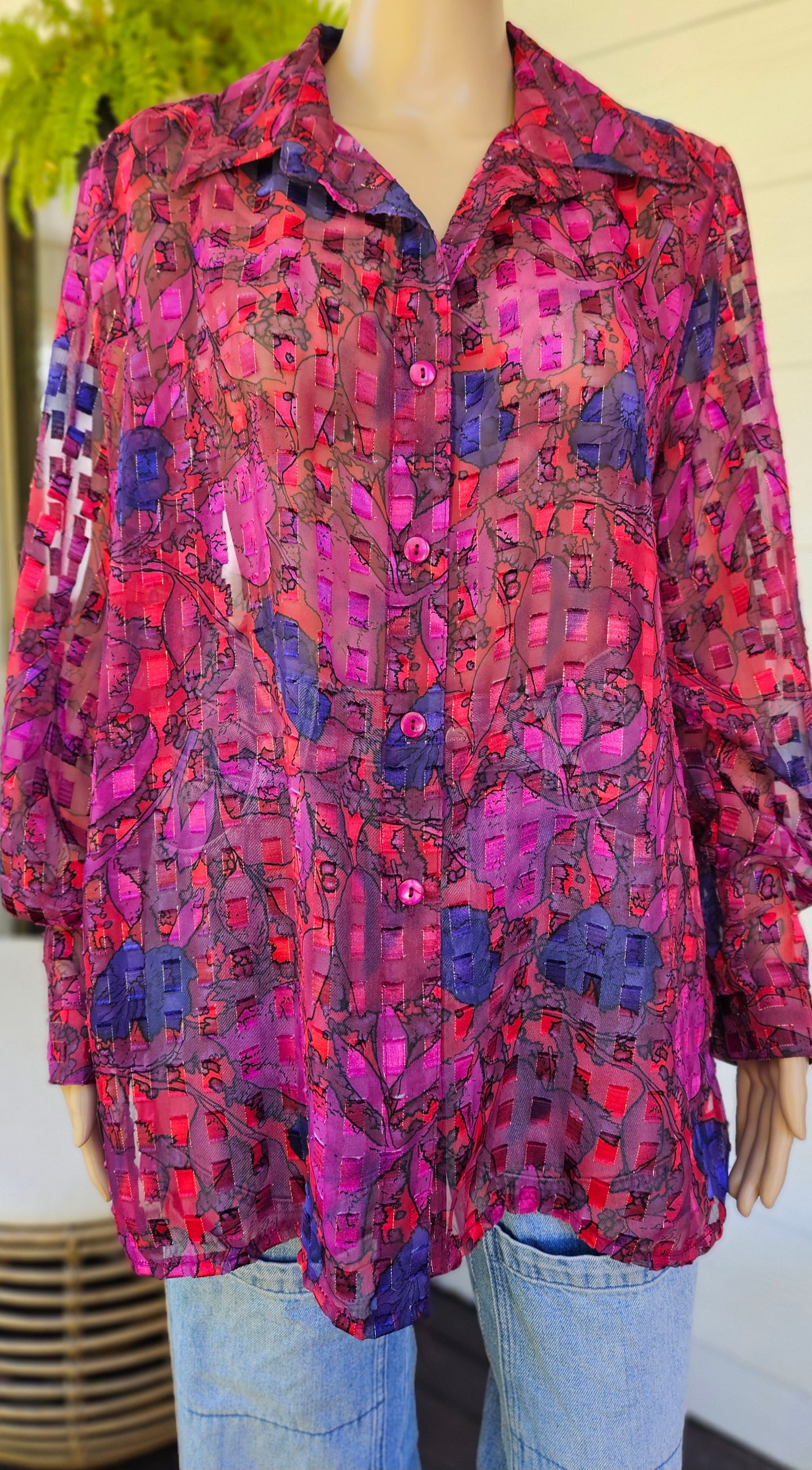 Lovely Vintage Shirt - Vintage Top - Size 16