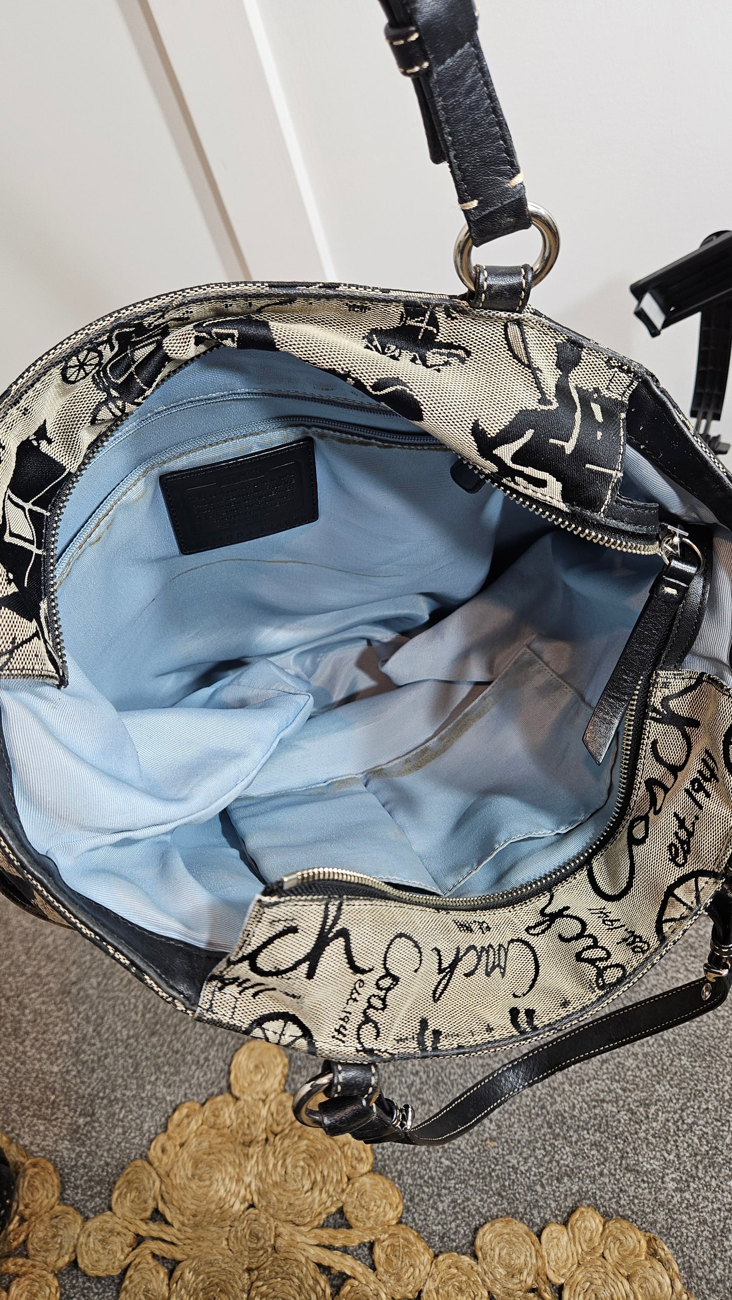 Authentic COACH Horse & Carriage Canvas Tote Bag