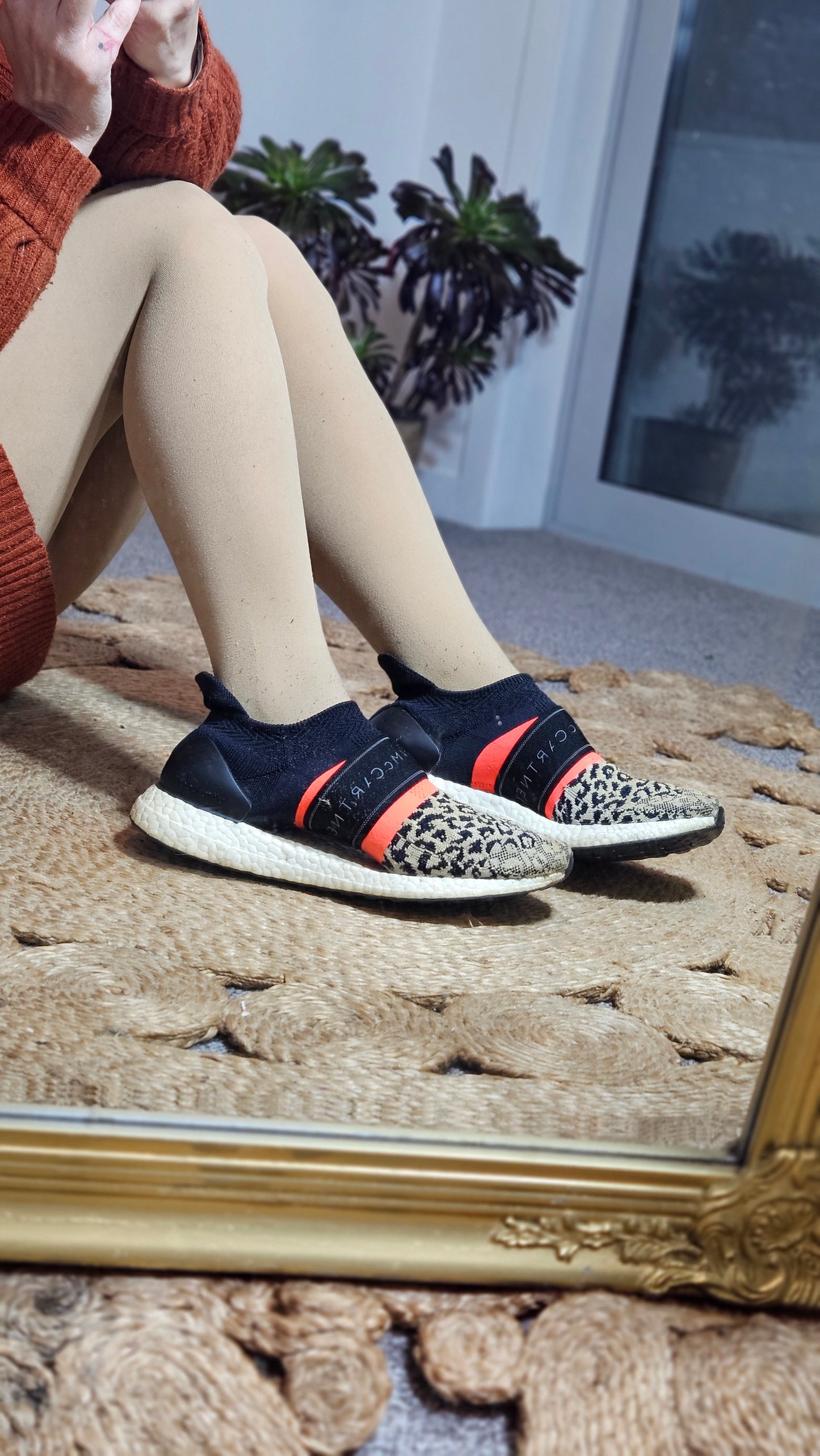 Adidas Stella McCartney x UltraBoost 3D Knit 'Leopard’ black