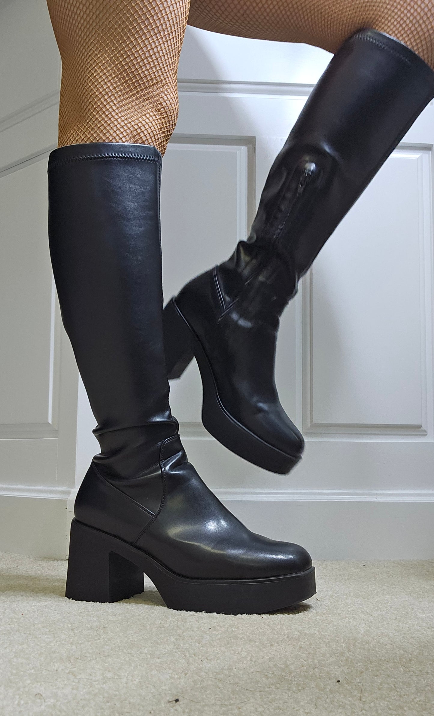 Chunky black platform Boots - Retro style