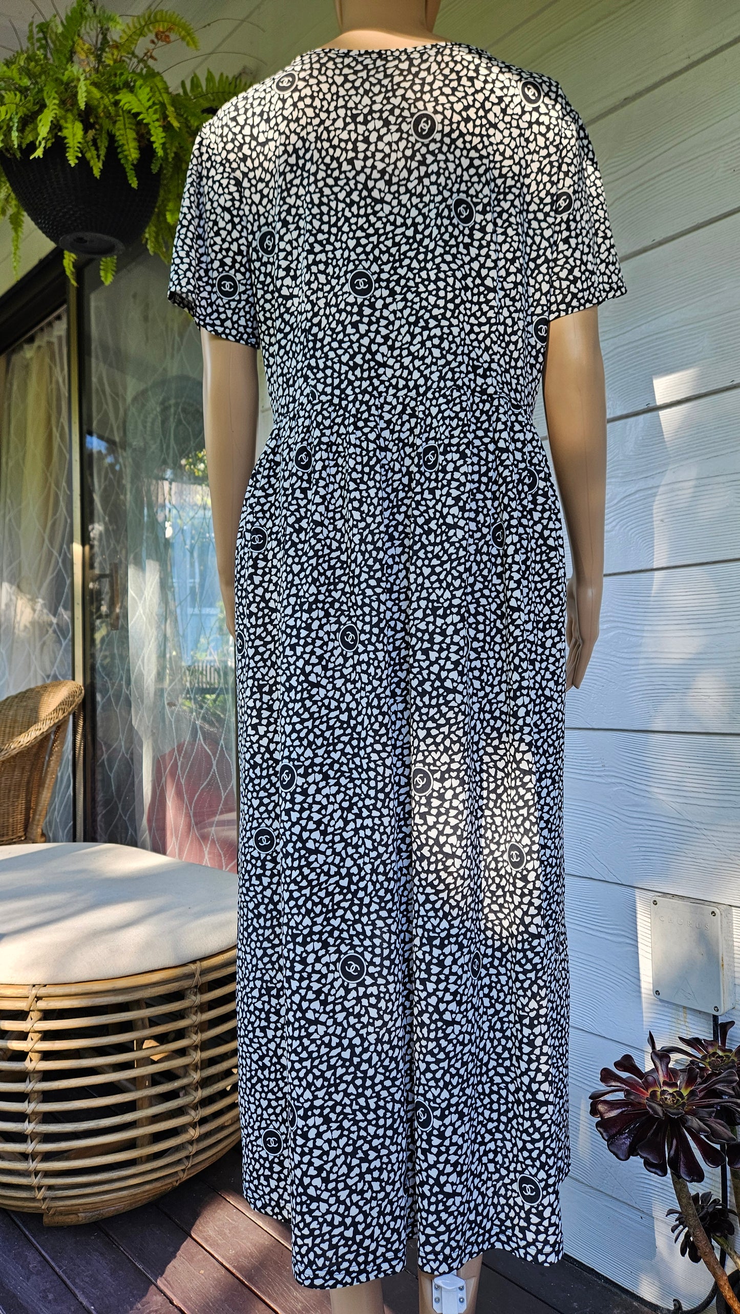 Beautiful Chanel inspired Dress - Pre-loved Dress Faux Chanel Dress