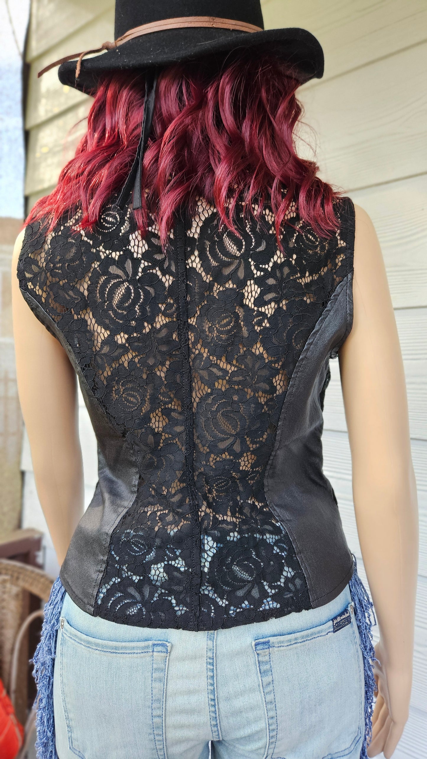 Black Devil Fashion Gothic Punk Vest