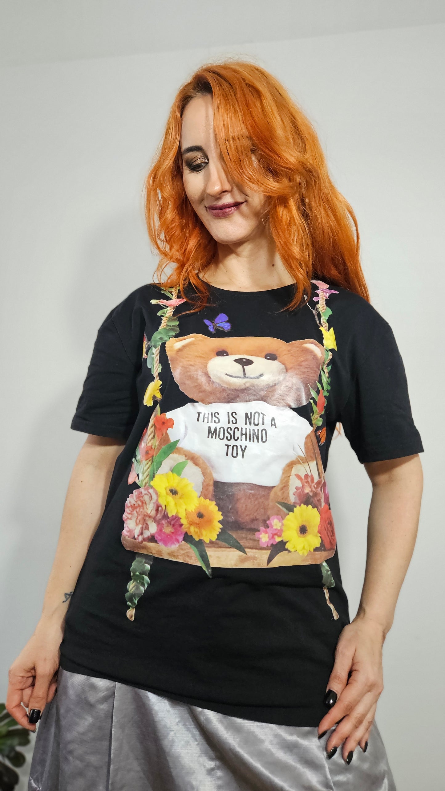 Moschino Couture top Milano Tee black Tee Size L