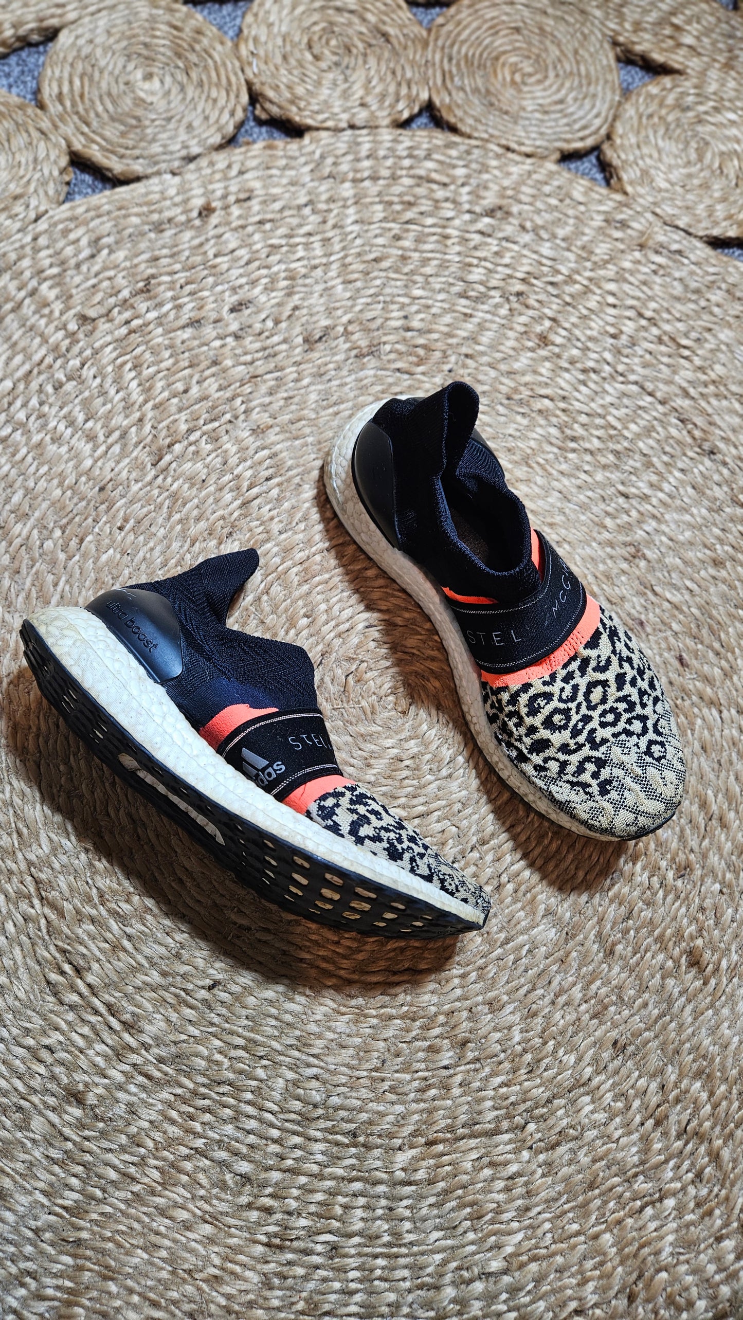 Adidas Stella McCartney x UltraBoost 3D Knit 'Leopard’ black