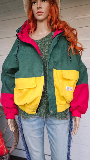 Corduroy jacket Zaful. Retro bomber Jacket 3XL