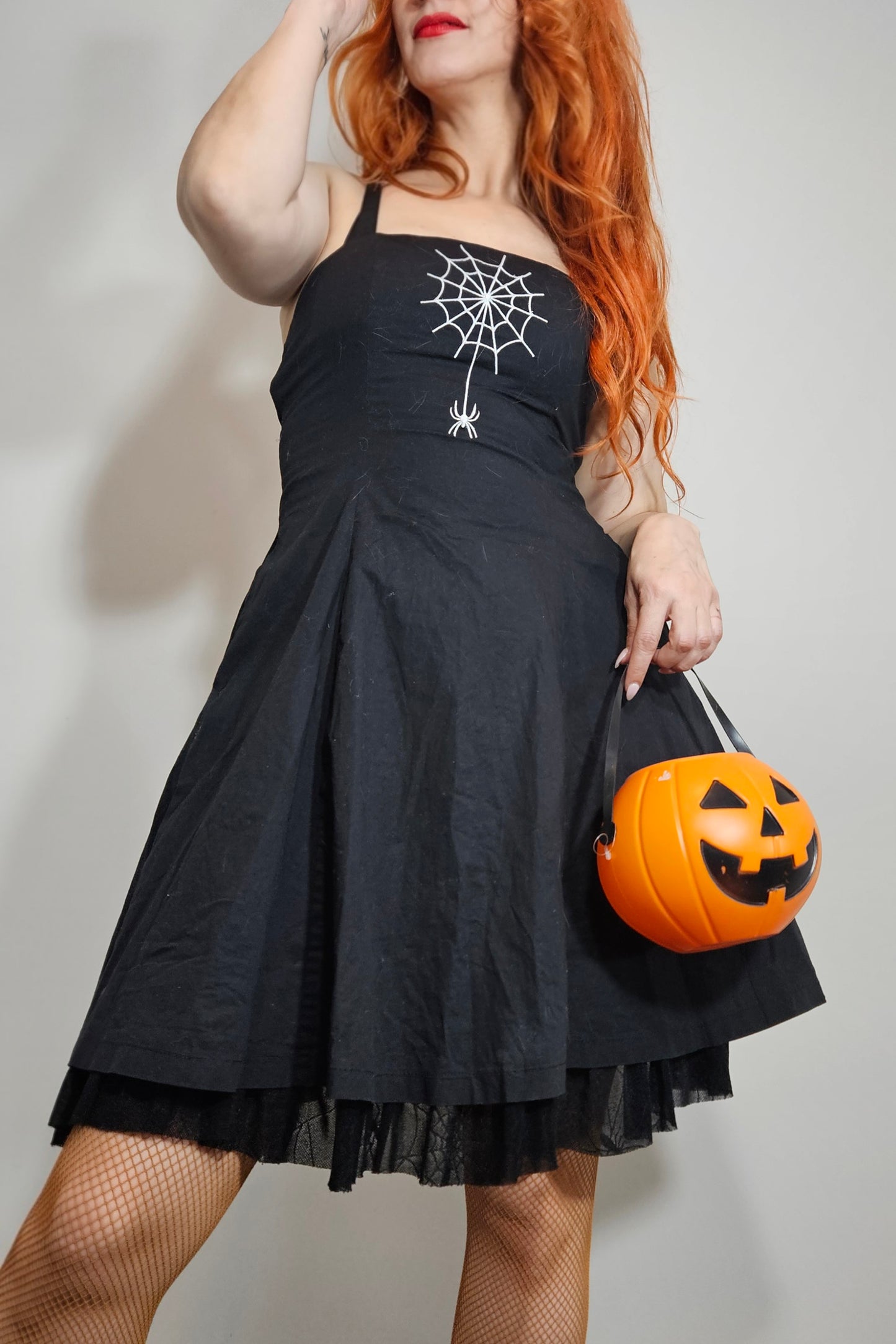 Banned Apparel Gothic Spiderweb Dress – Adjustable Fit