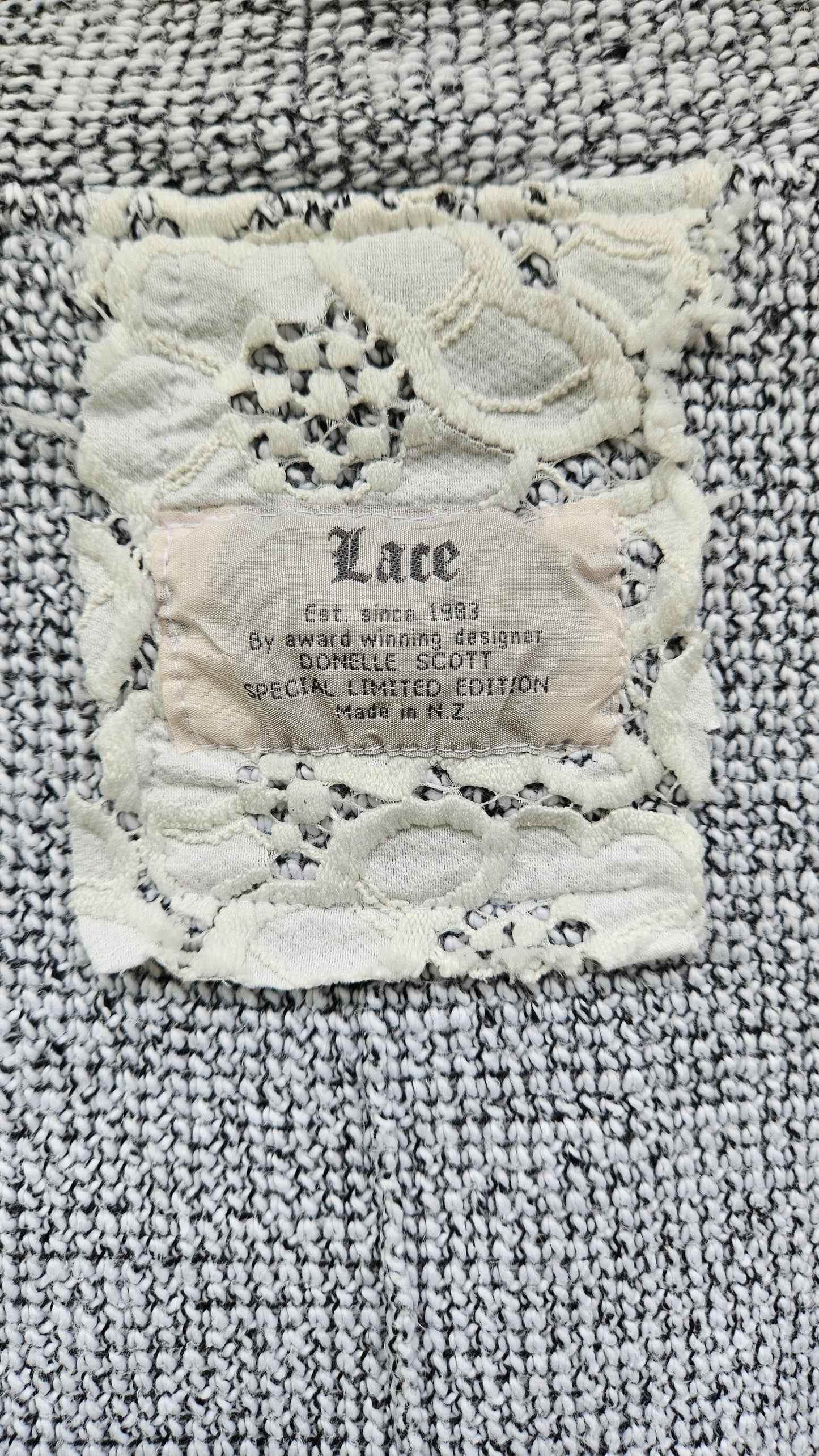 Lovely sweater with Lace details. Crop style sweater Top