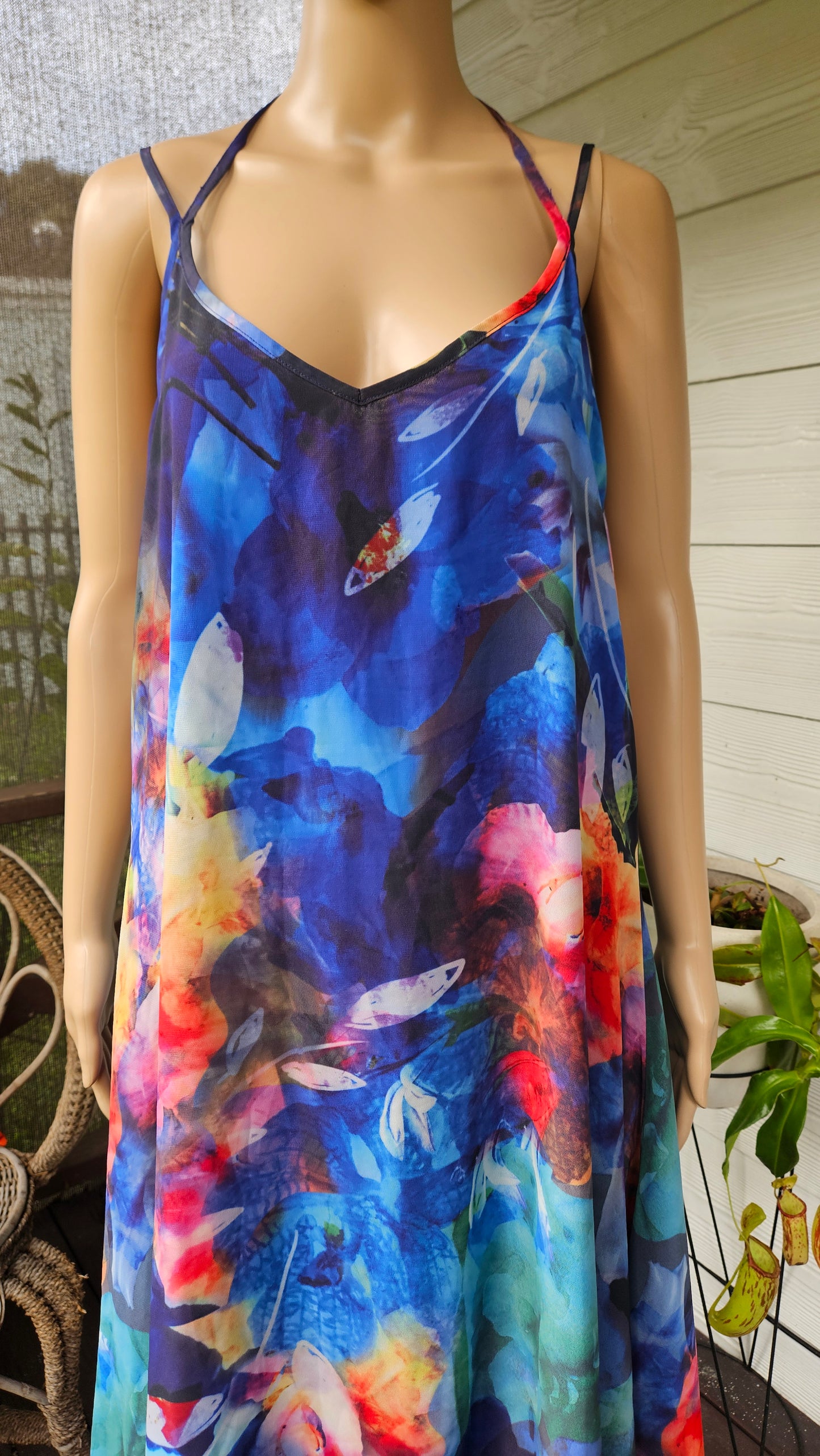 Colorful asymmetrical Dress