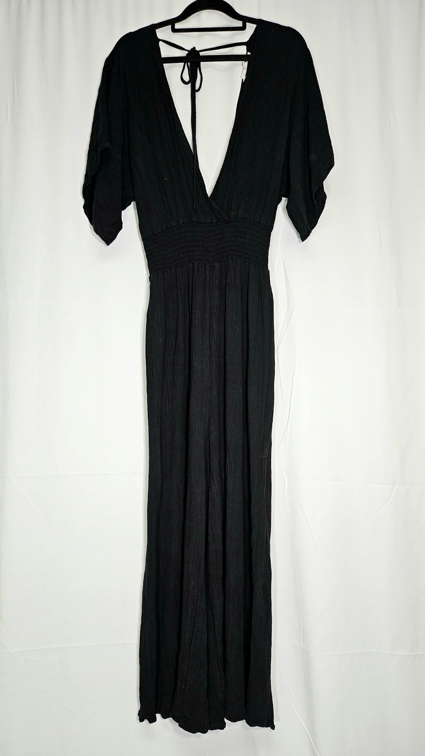 Max Wide leg black Jumpsuit - buy Preloved bohemian Jumpsuit - used jumpsuit