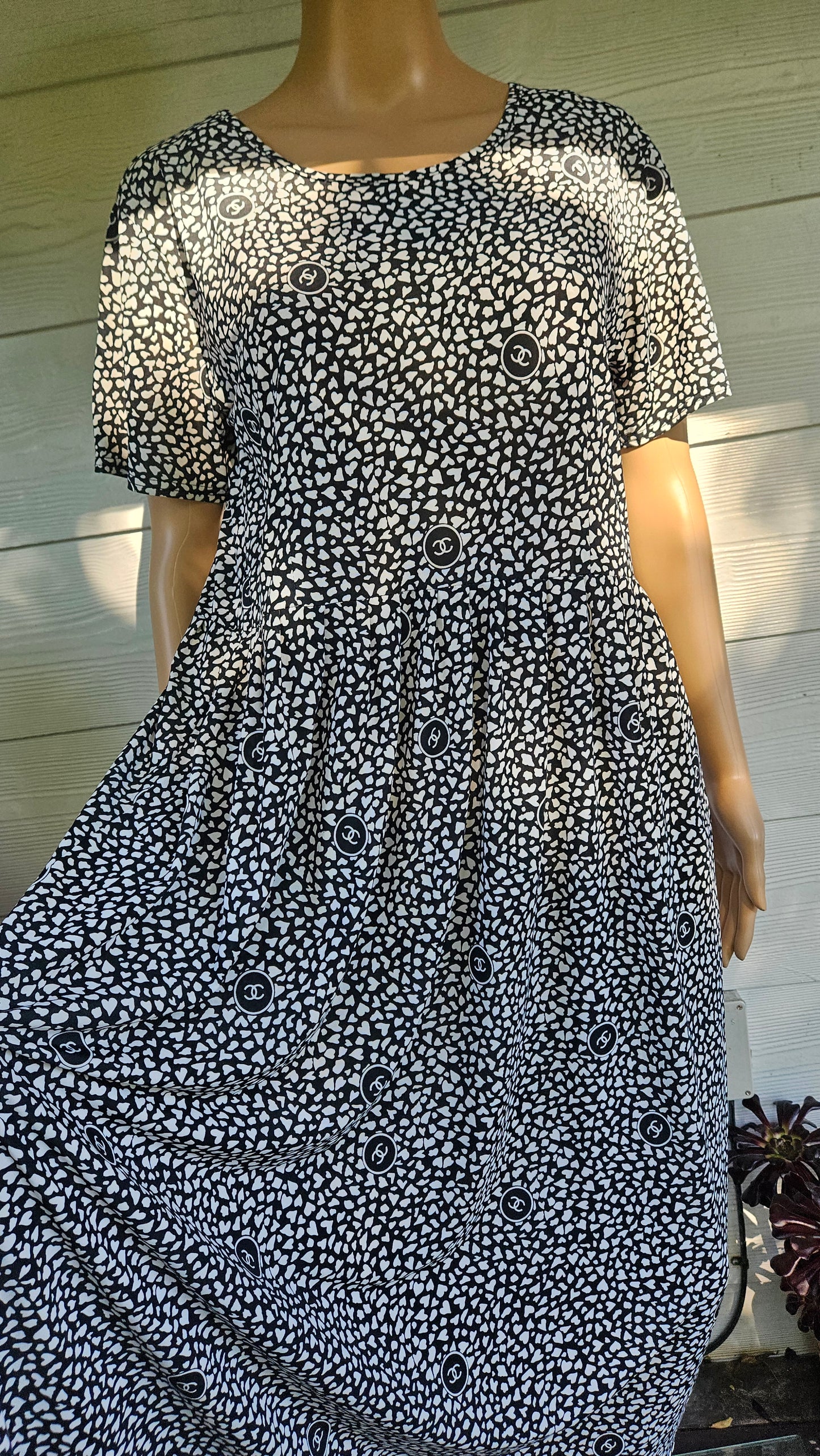 Beautiful Chanel inspired Dress - Pre-loved Dress Faux Chanel Dress