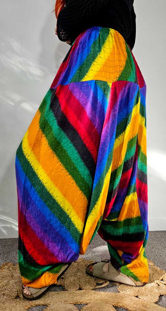Bohemian Colorful Unisex Shalwar Summer Tracksuit Pants! baggy Fit (Copy)