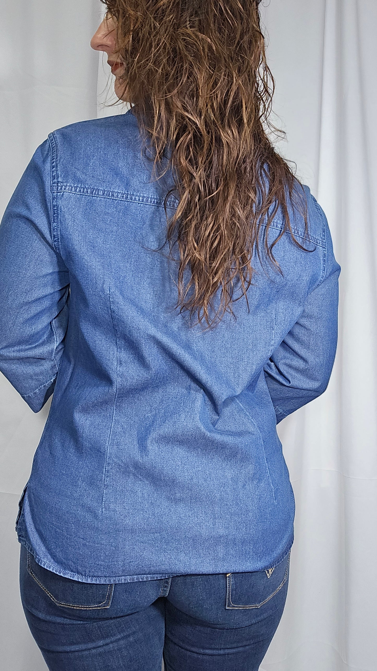 gorgeous Denim T-shirt Blouse - Top