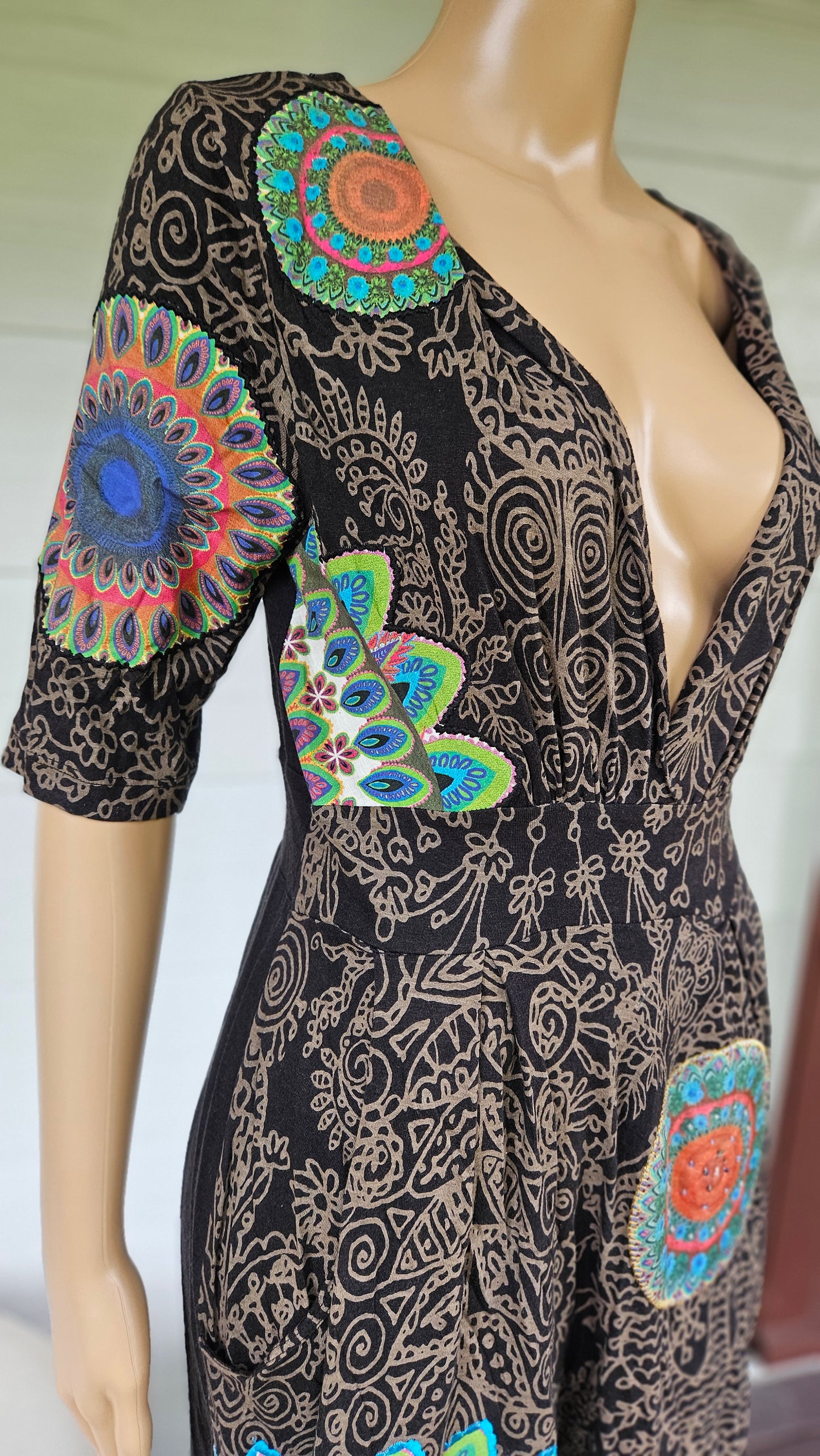 Unique Midi Dress by Desigual  Womens 3/4 Sleeve