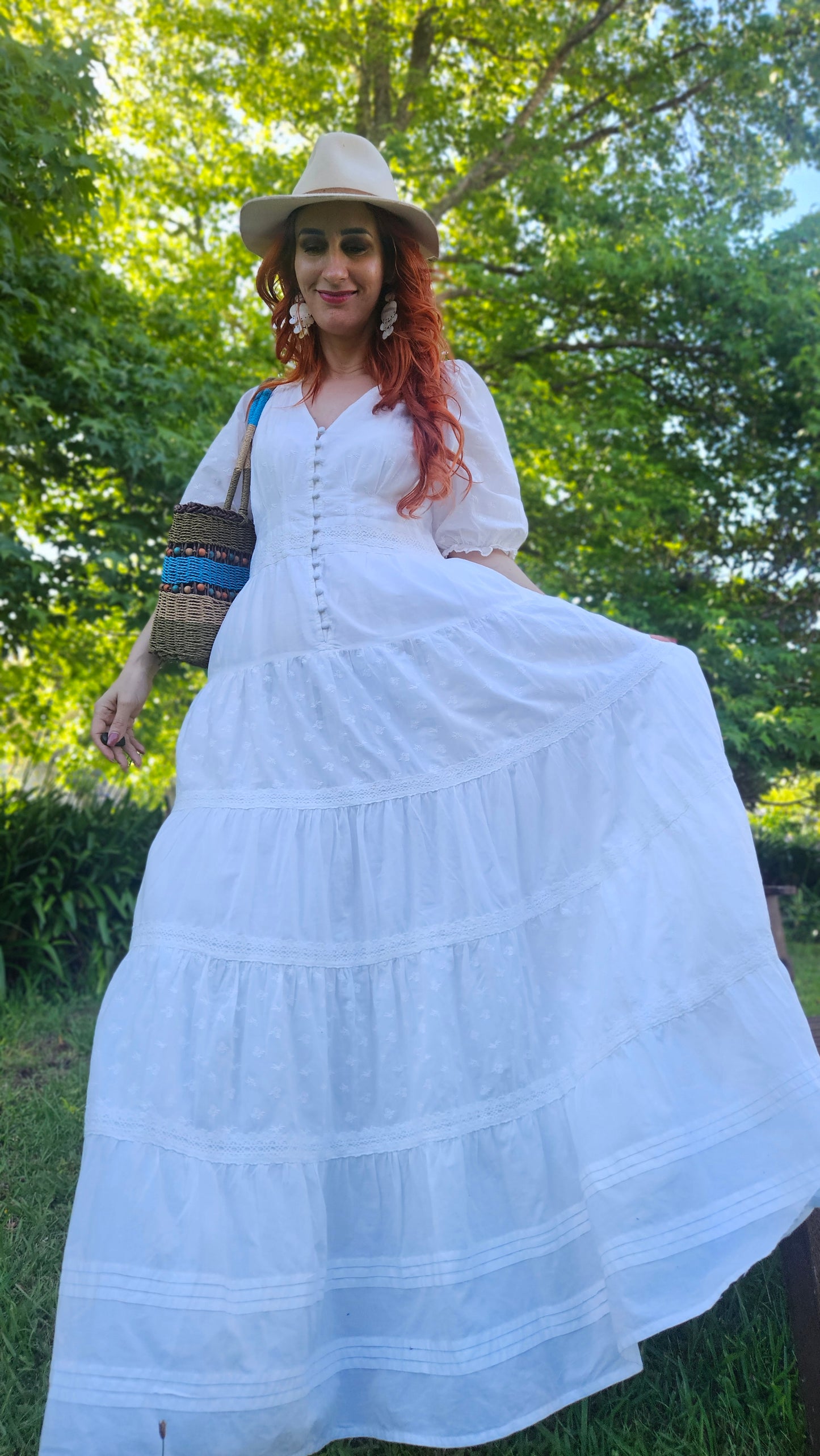 Bohemian Boho Maxi Dress Size M