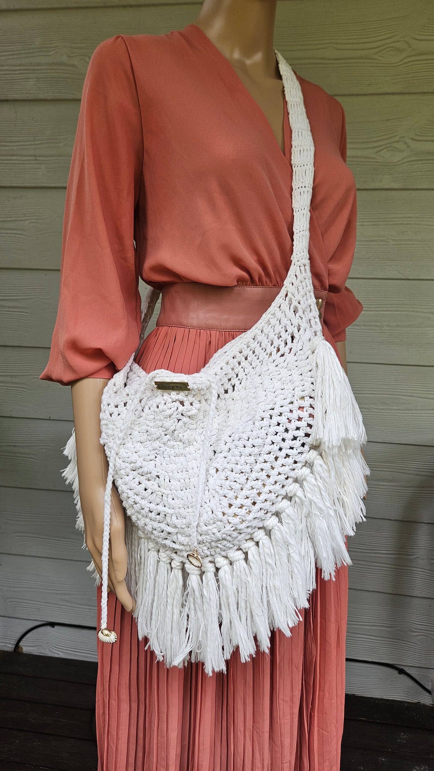 Boho Shoulder Hand Bag - crochet Strap Bag