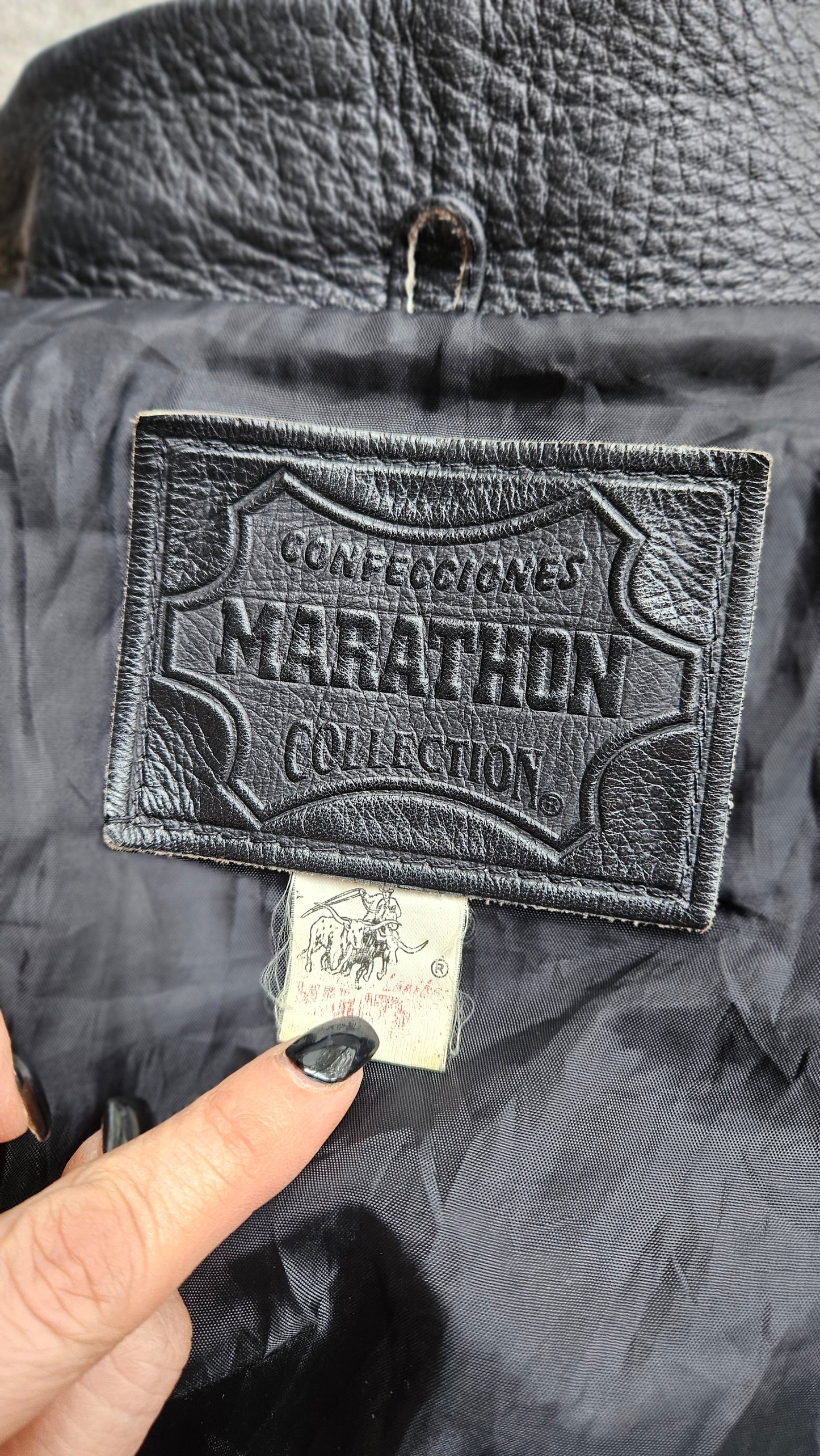 Vintage Colombian Leather Jacket. Black leather Jacket 80s & 90s