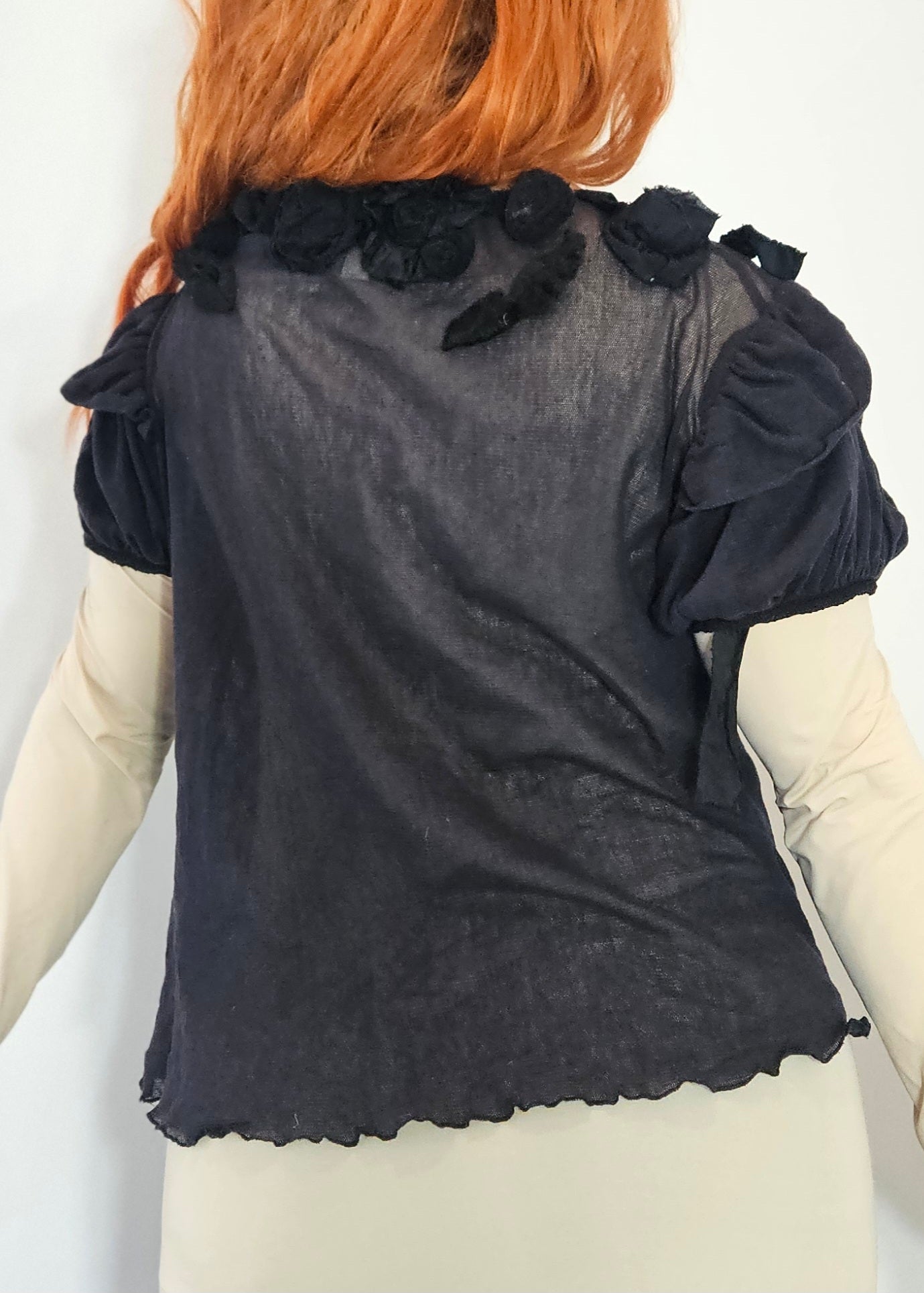 Unique Ethereal Fairycore Textured Mesh Jacket from Trelise Cooper