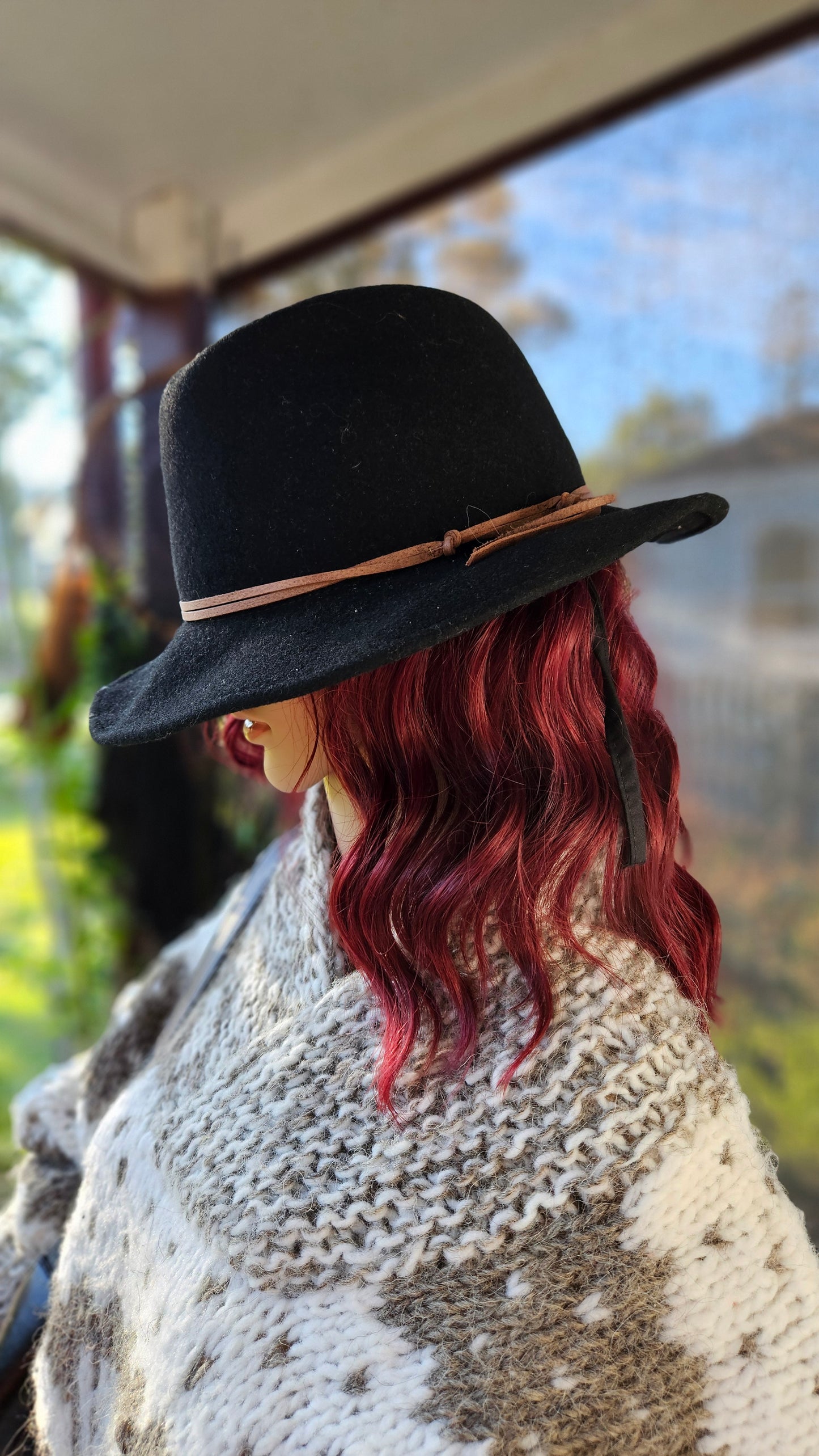 Stunning Black Ale by Alessandra Hat 100% wool made in Ecuador