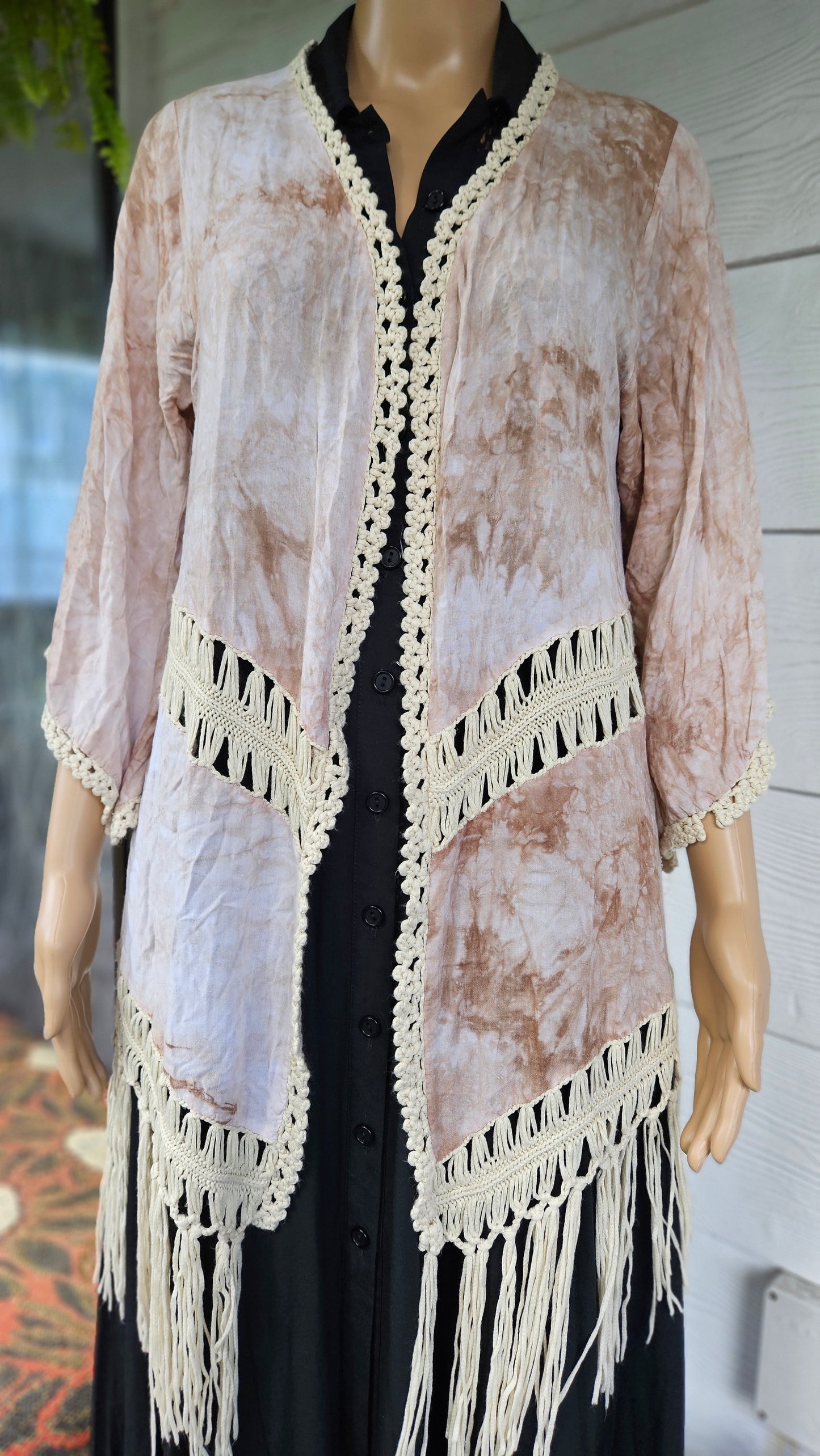 Lovely Bohemian Kimono - Duster Jacket Kaftan top Kimono Flare Sleeve
