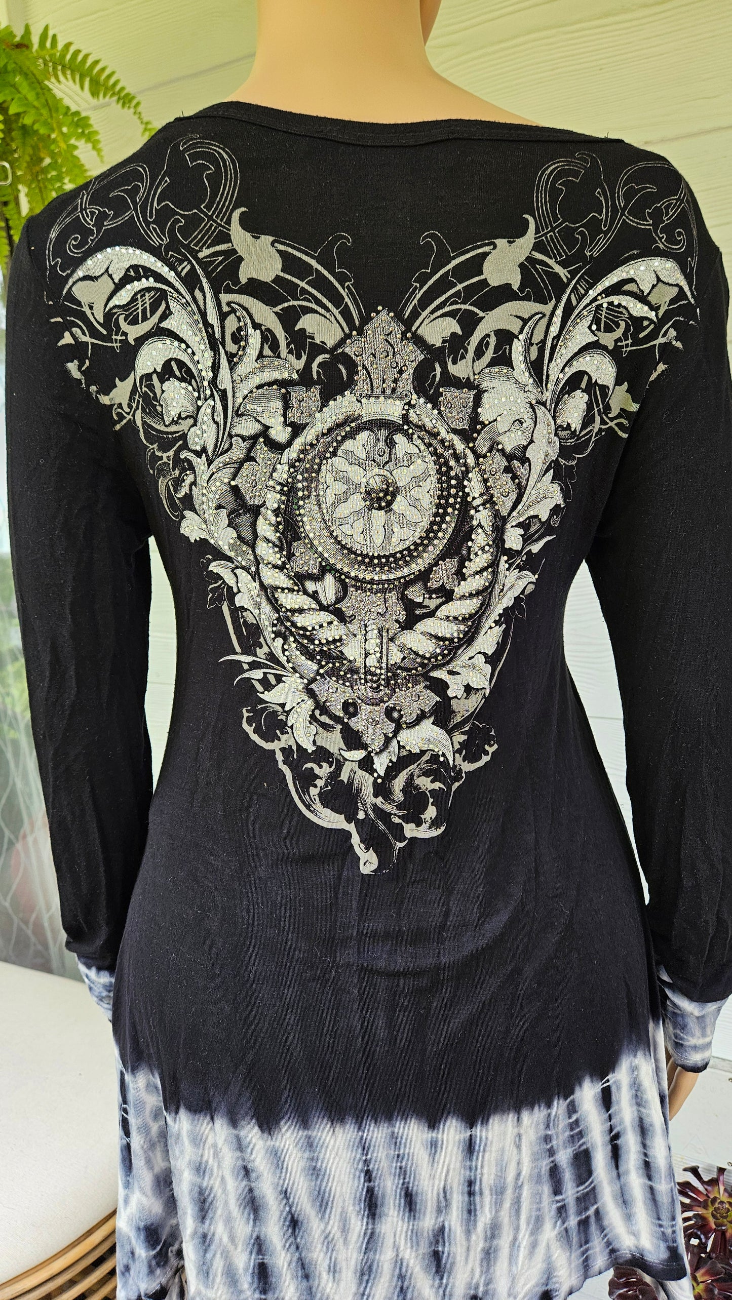 Vintage Asymmetrical Gothic top made in USA