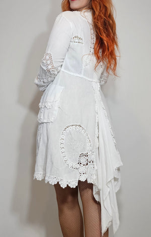 Unique Romantic Victorian-Inspired Crochet Jacket