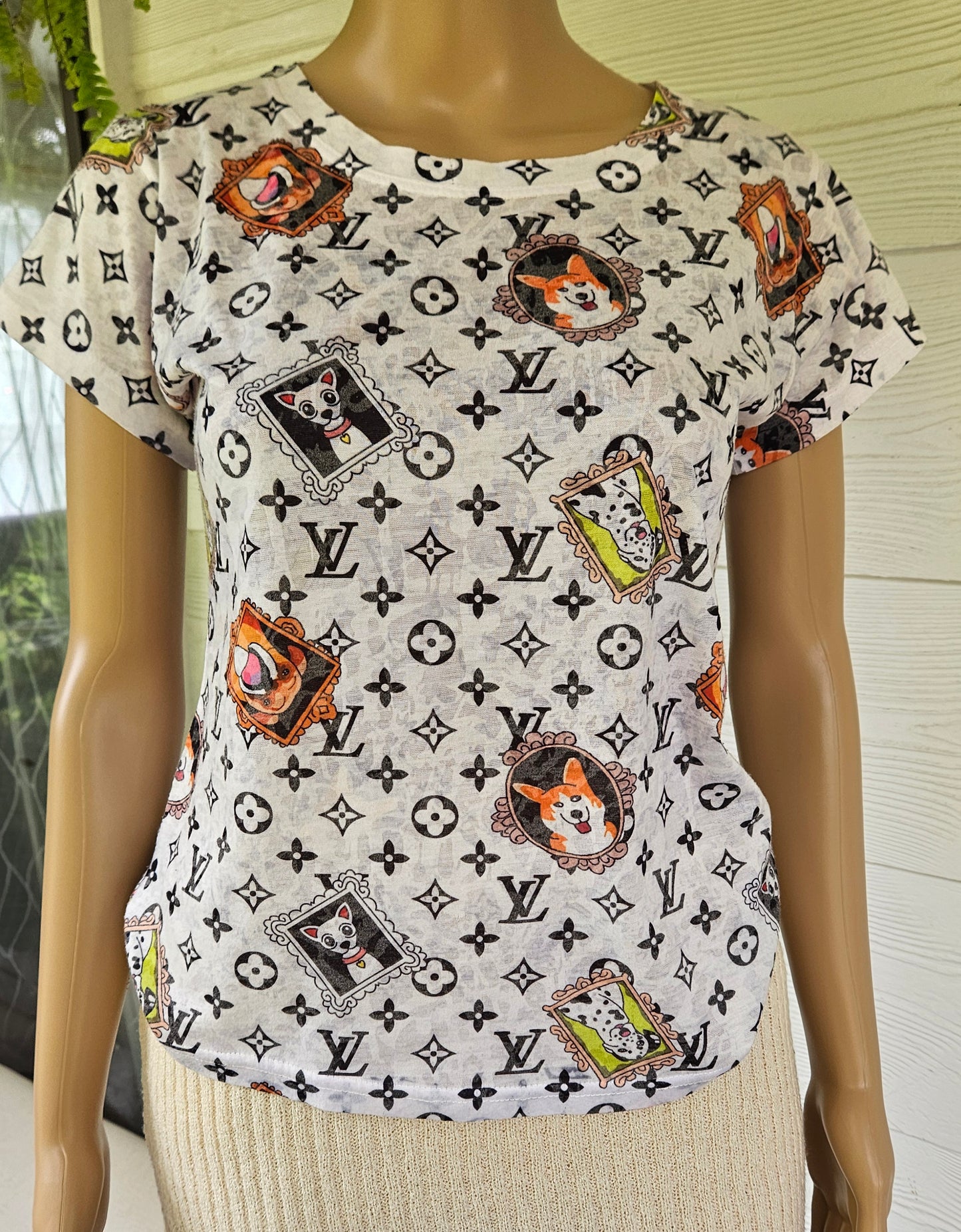 Louis Vuitton inspired Top/Tee Crewneck Top