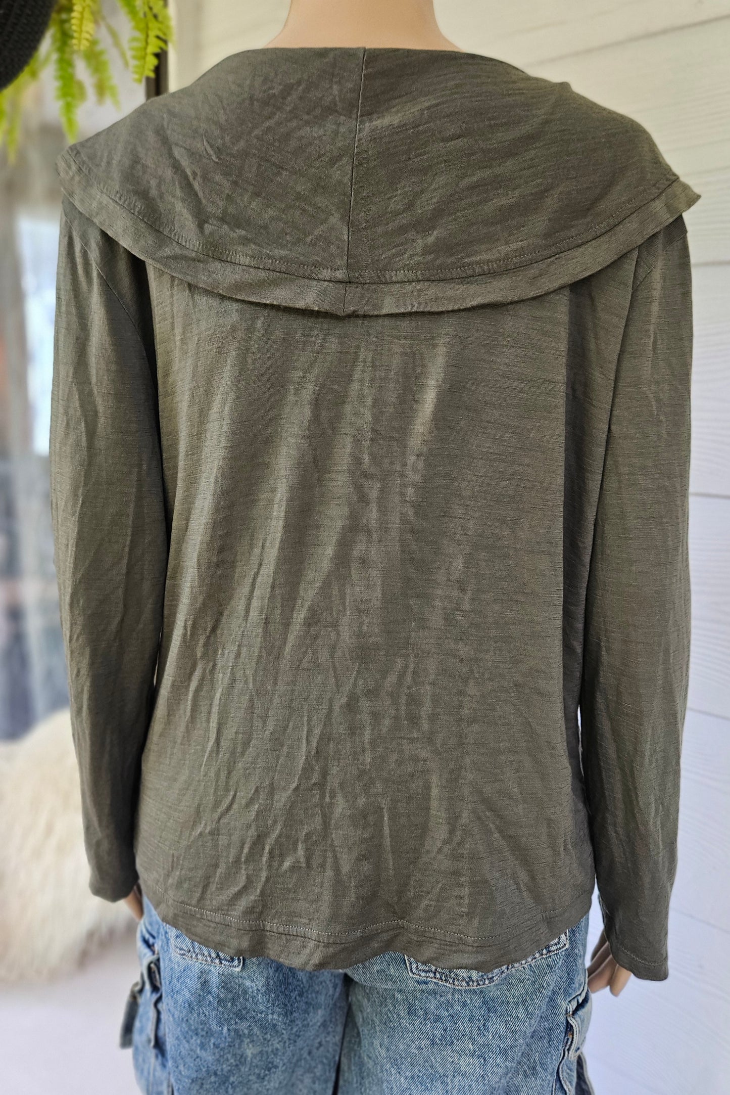 Lisa Law top light Cardi merino size 14. Top- Cardi - Used lace Cardigan