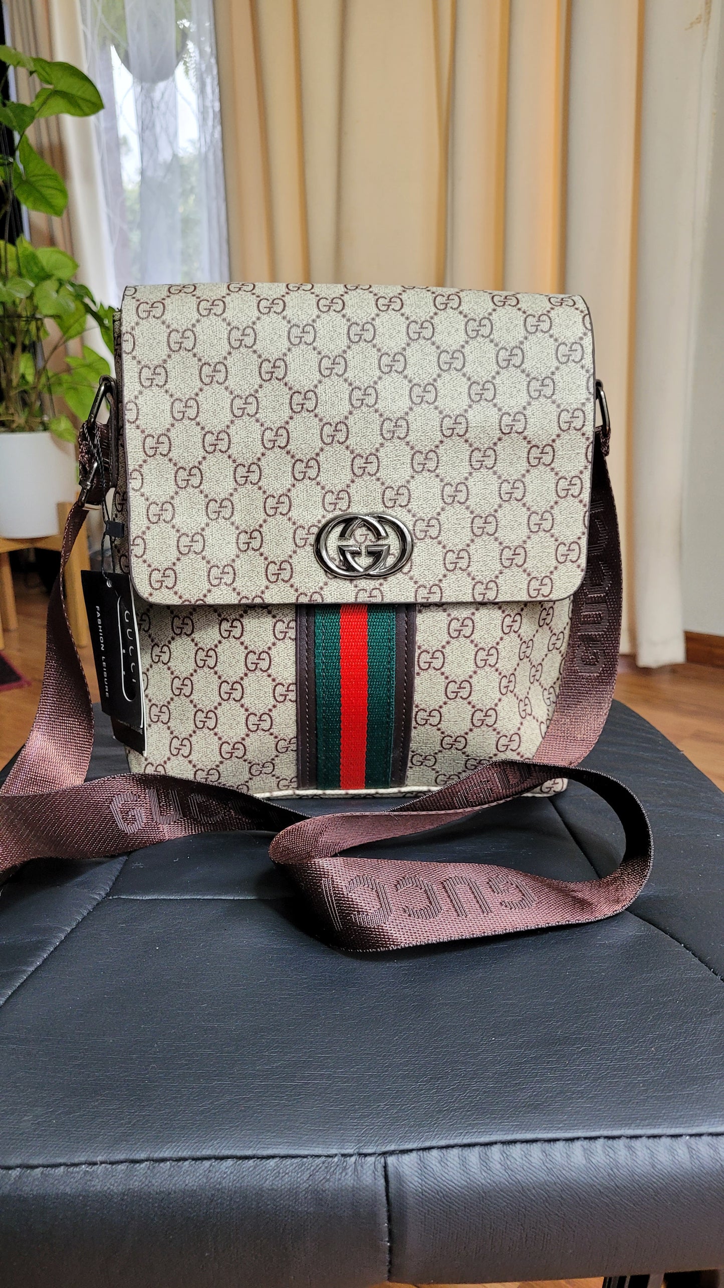 Gucci Inspired Shoulder Hand Bag - Strap Bag for Men or Women