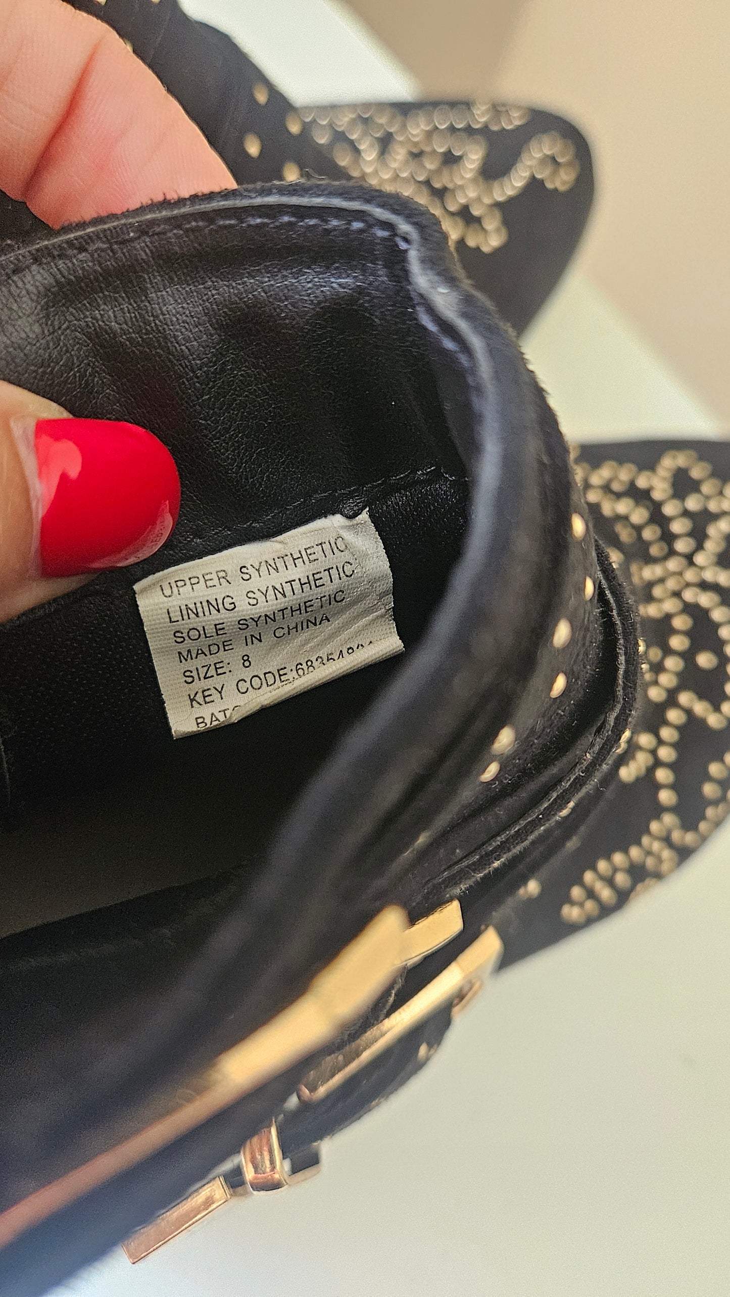 Black Ankle Boots Size 8. Preloved boots