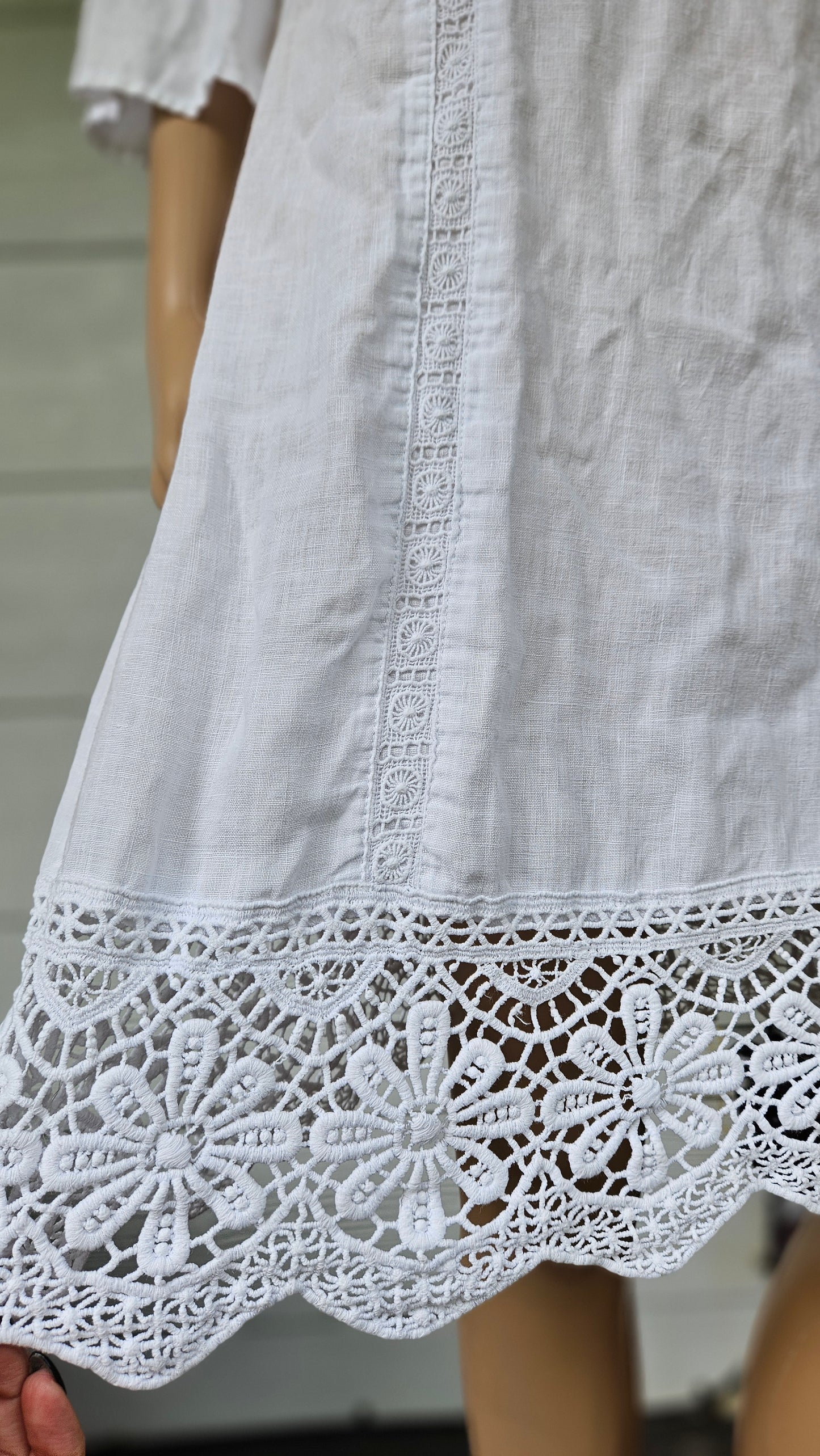 Grace Hill Dress – Linen Dress  Size 10. Preloved Dress