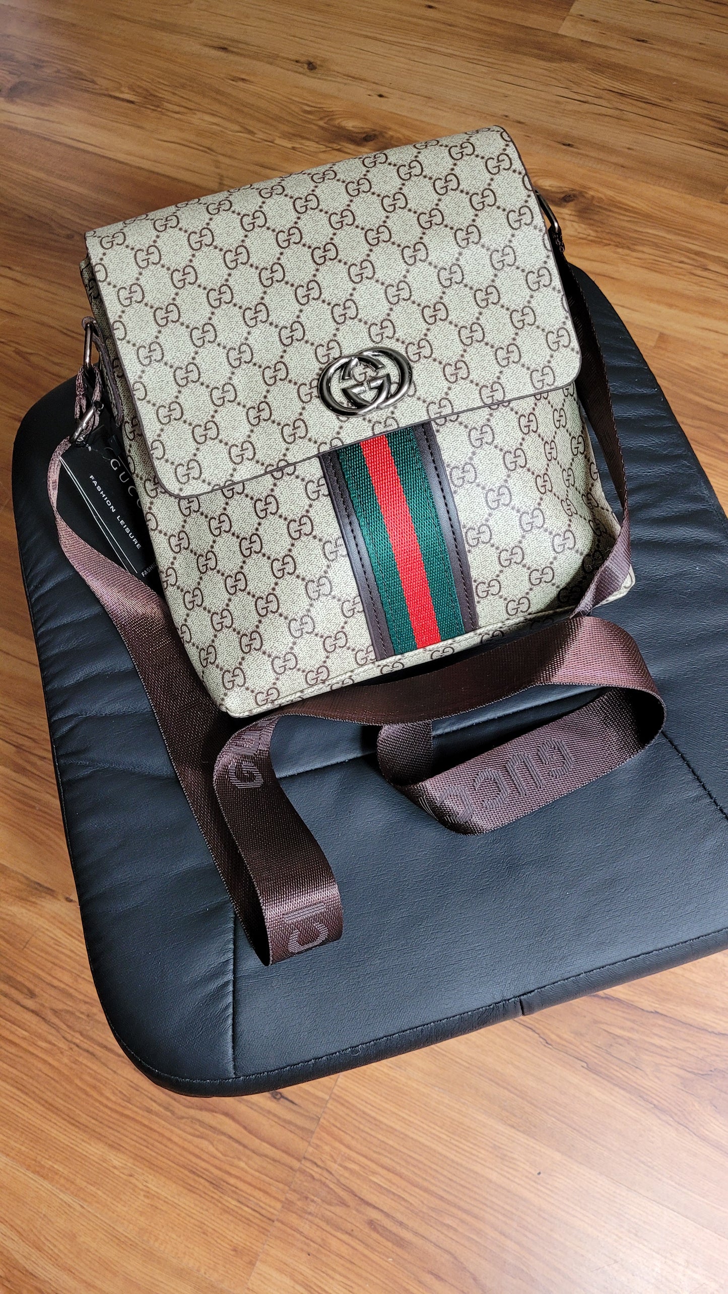 Gucci Inspired Shoulder Hand Bag - Strap Bag for Men or Women