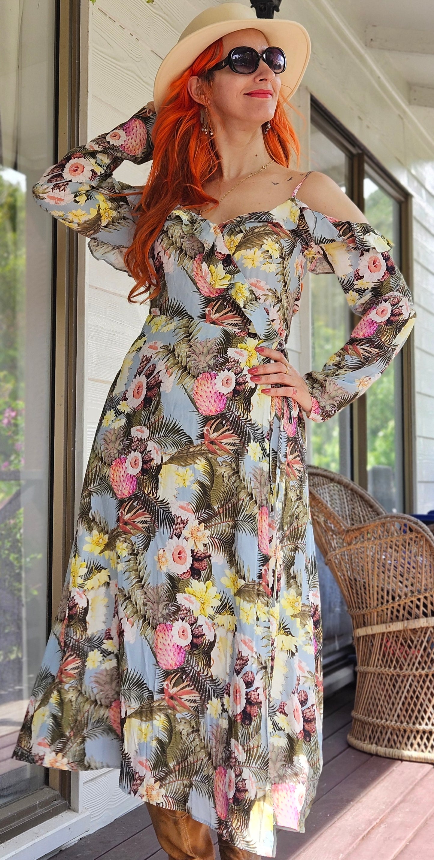 H&M Wrap floral Dress