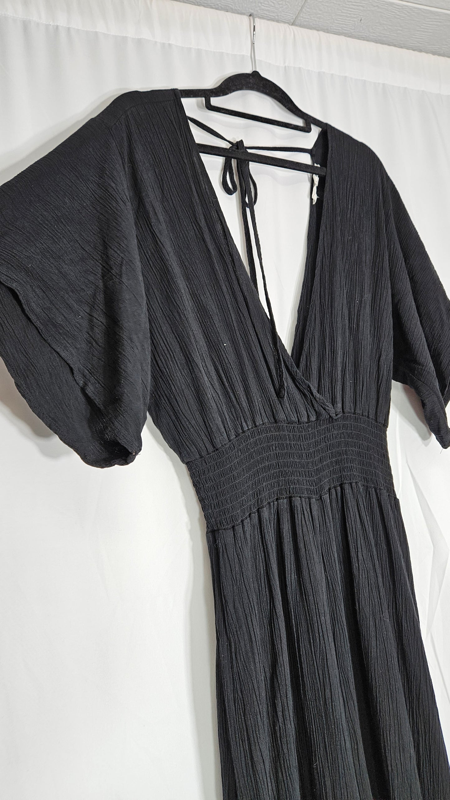 Max Wide leg black Jumpsuit - buy Preloved bohemian Jumpsuit - used jumpsuit