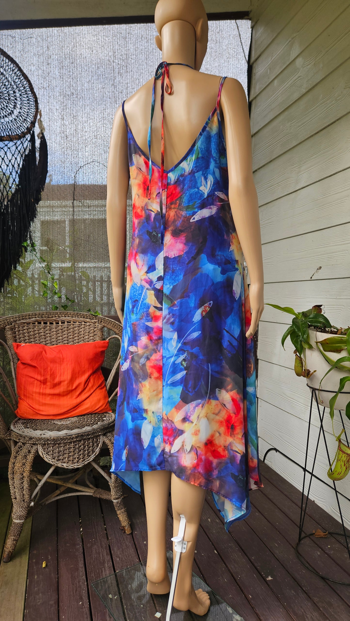 Colorful asymmetrical Dress