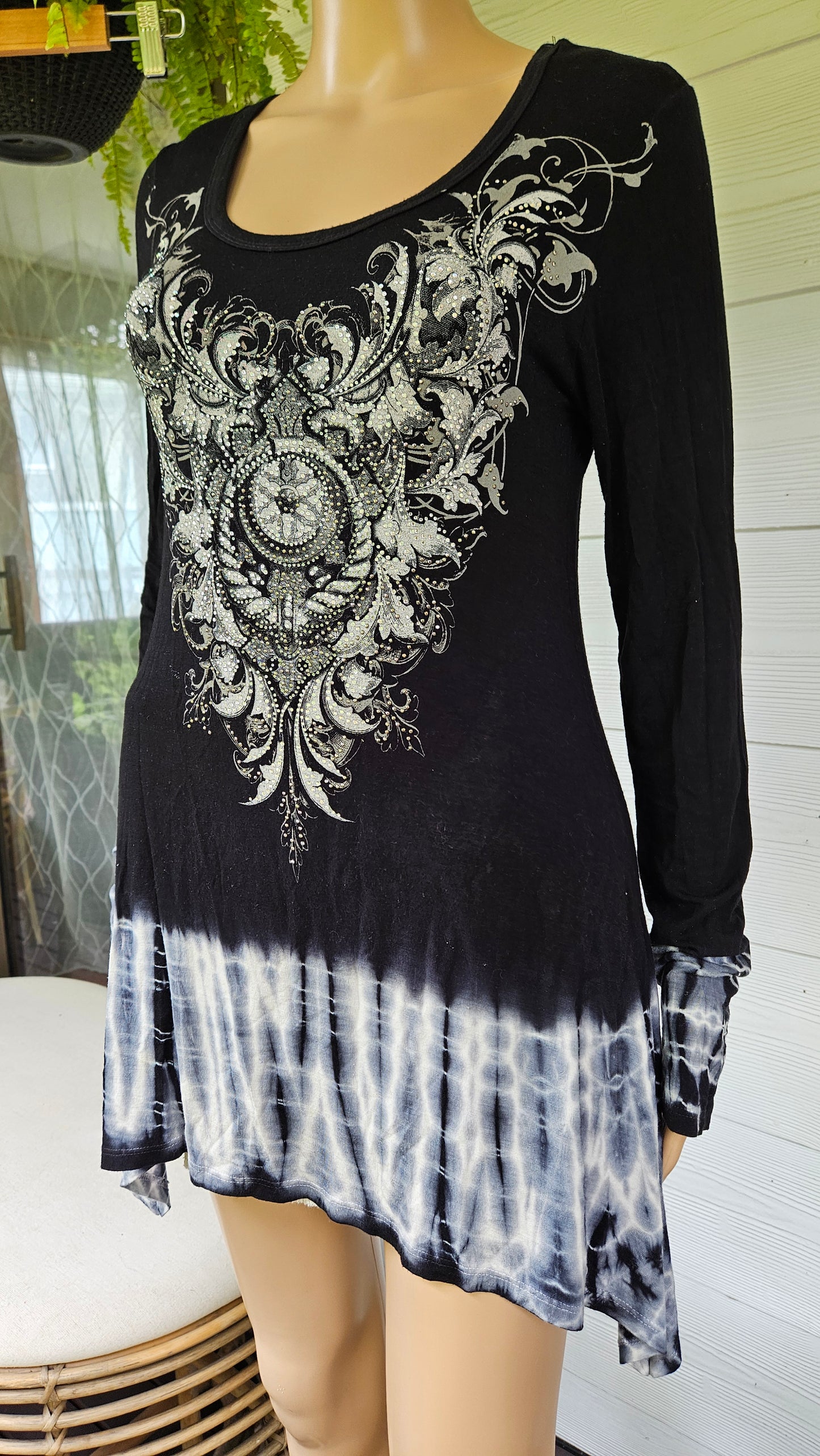Vintage Asymmetrical Gothic top made in USA