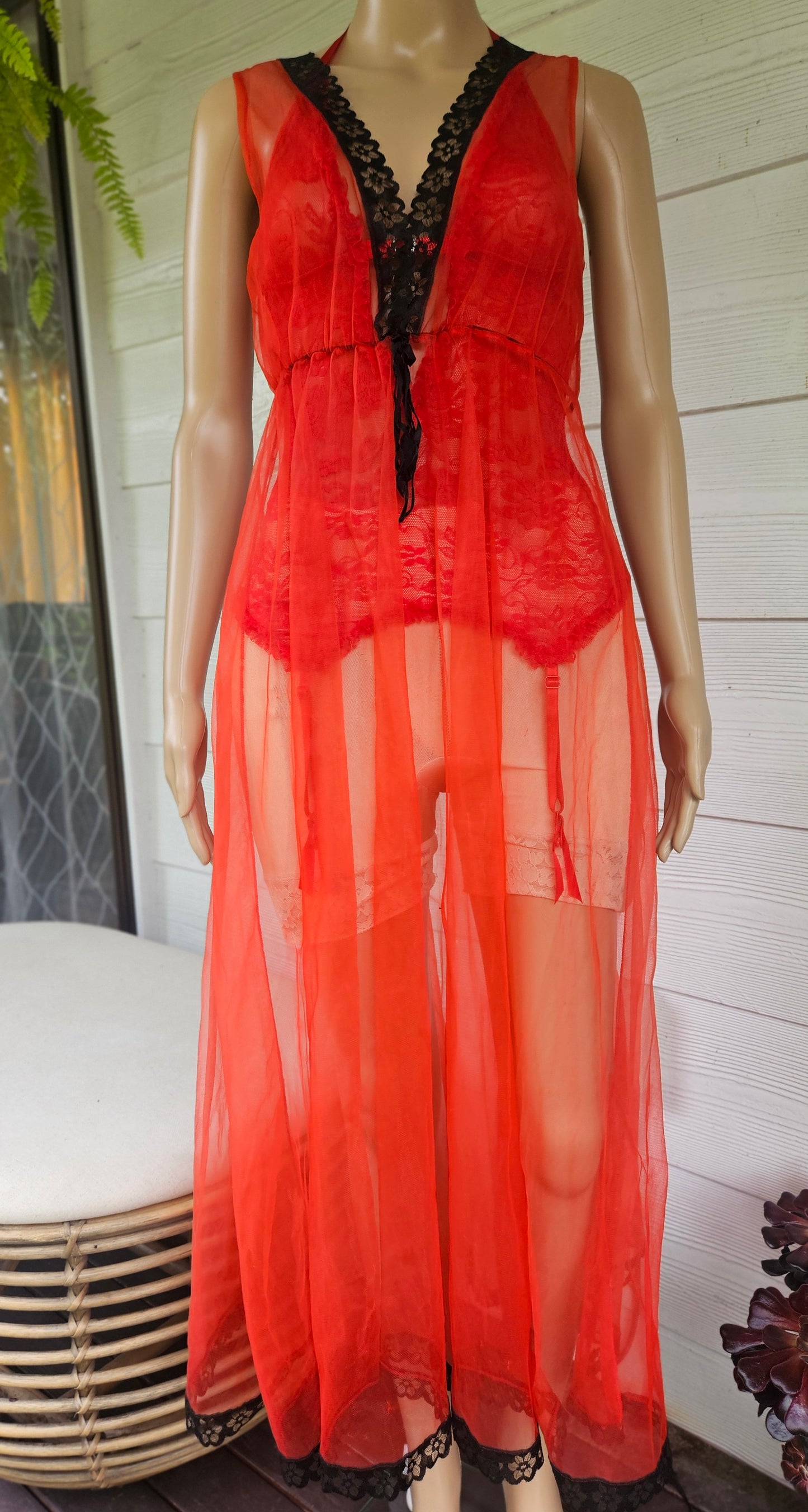 Vintage slip dress Gown Vintage Robe