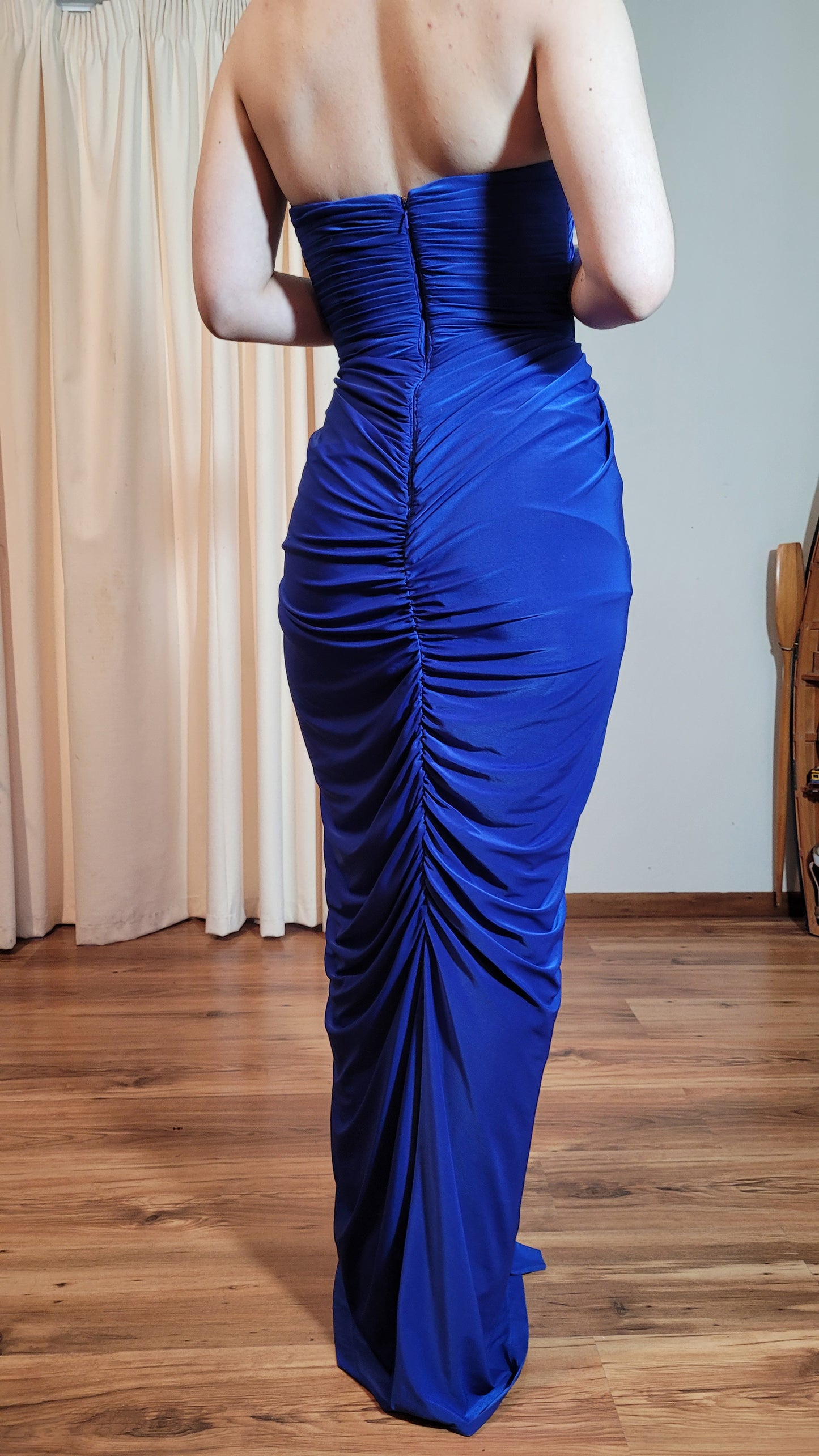 SWEETHEART FABULOUS LONG ROYAL BLUE SLEEVELESS PROM DRESS WITH SPLIT ONLINE