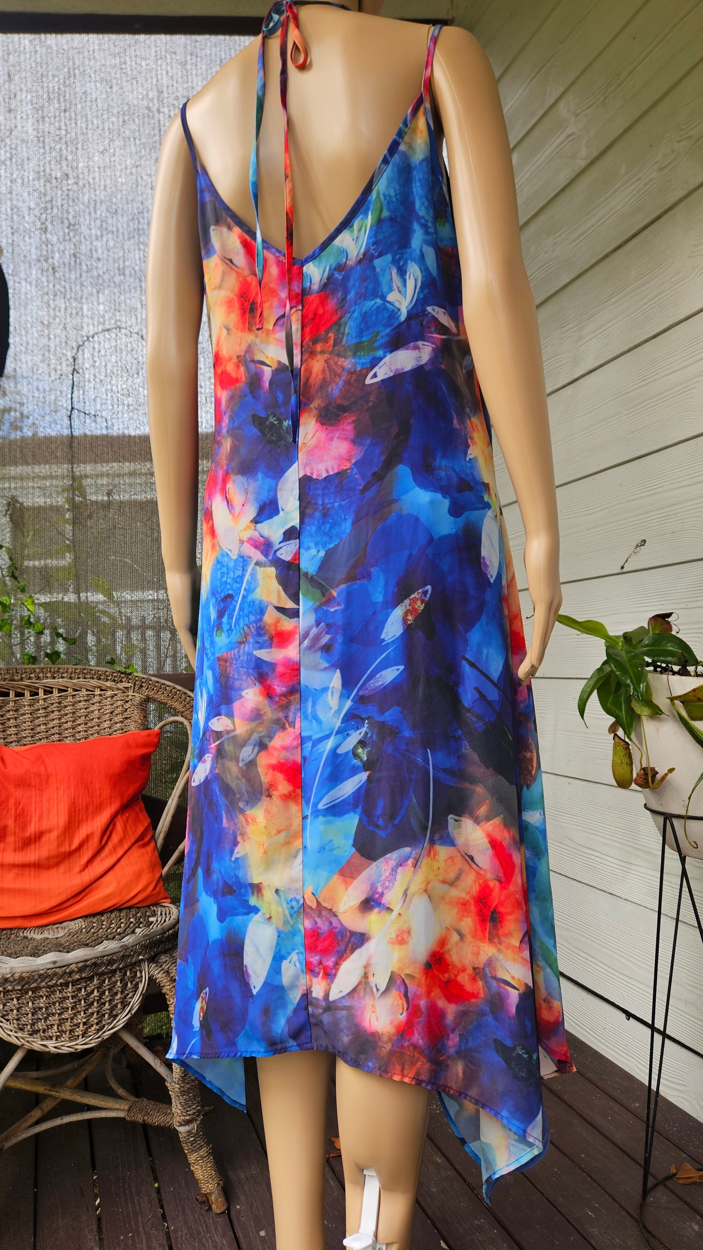 Colorful asymmetrical Dress