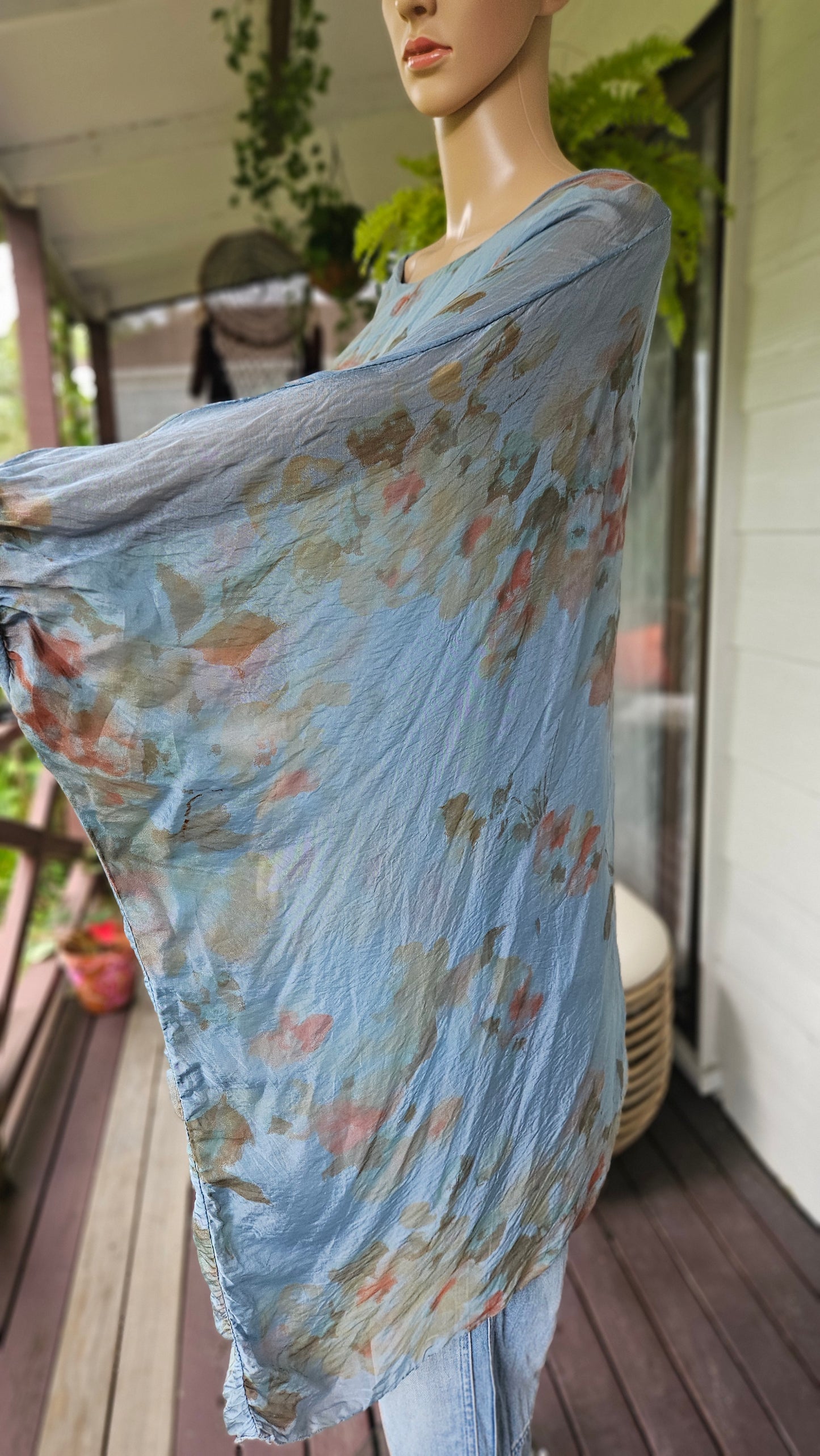 Oversized Italian Blouse - Mini Dress