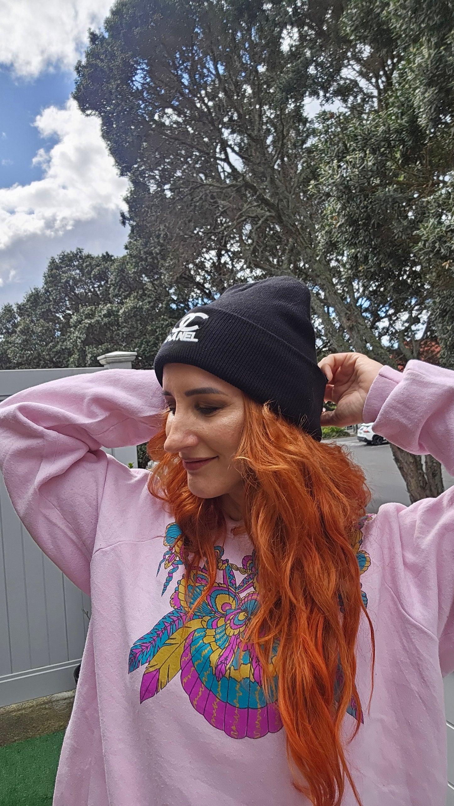 Black Gucci Beanie (not real)