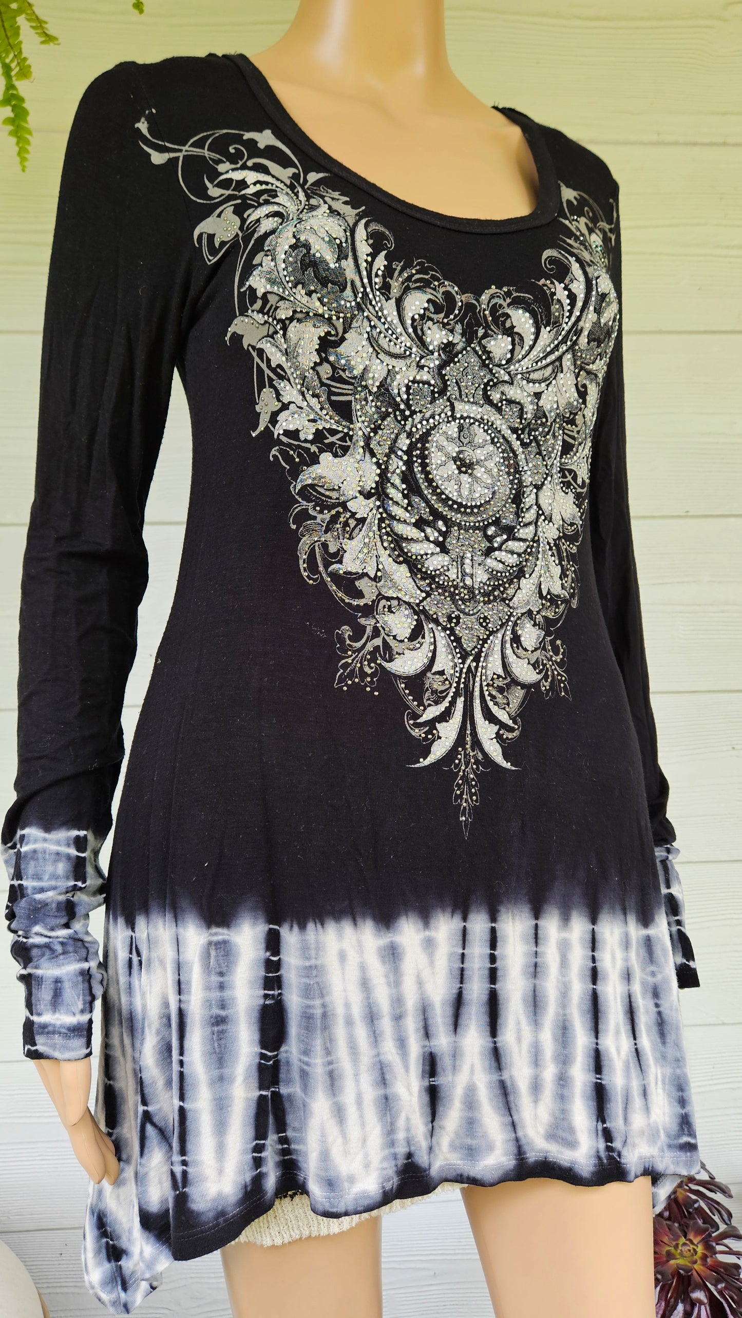 Vintage Asymmetrical Gothic top made in USA