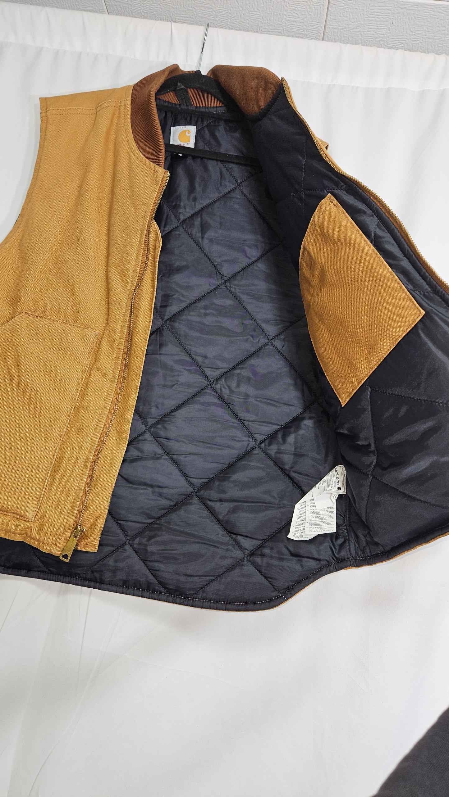 Carhartt Arctic Vest Arctic Quilt Lined V01 BRN Brown Men’s Size L. Second hand find!